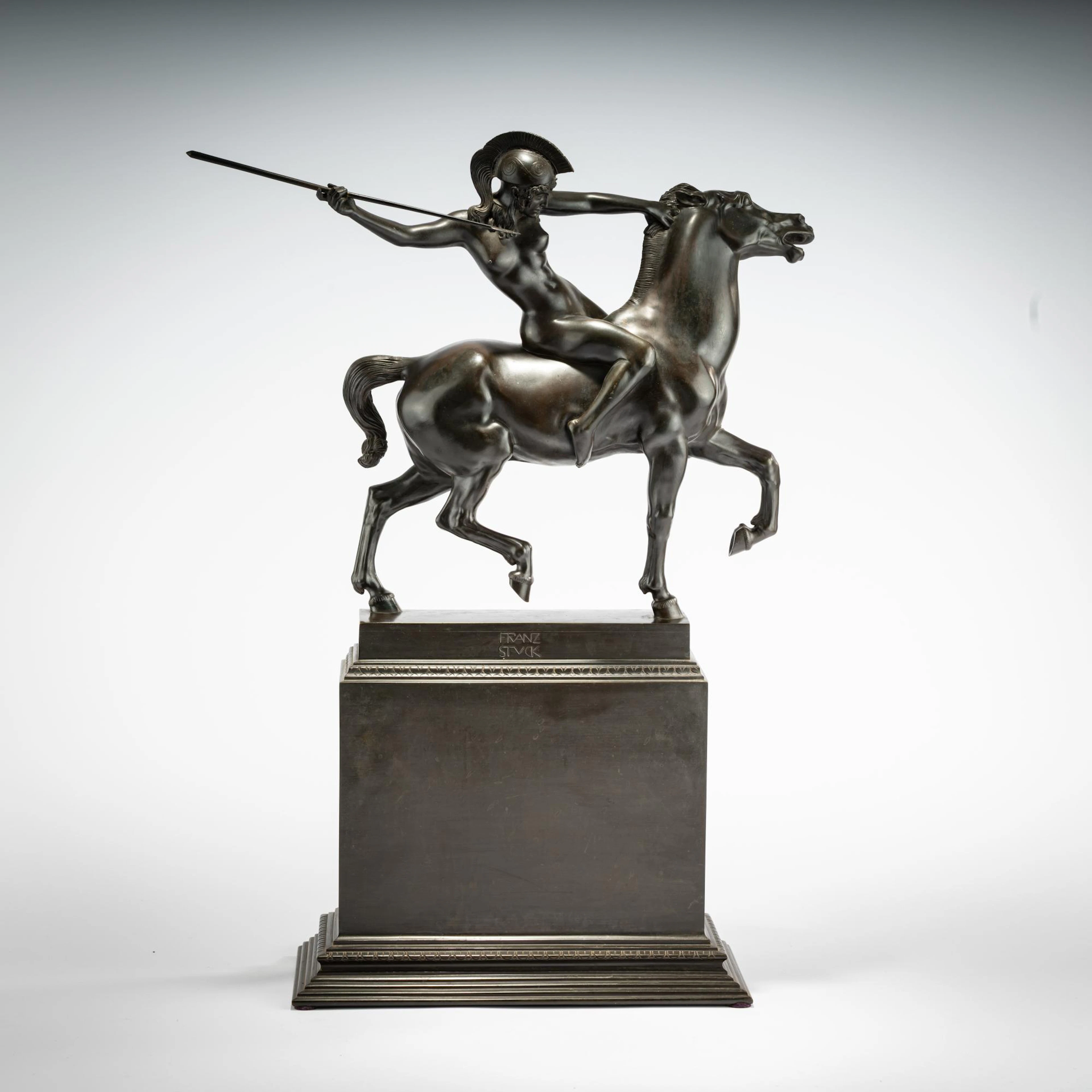 Franz von Stuck (1863 Tettenweis - 1928 Tetschen) Skulptur 'Reitende