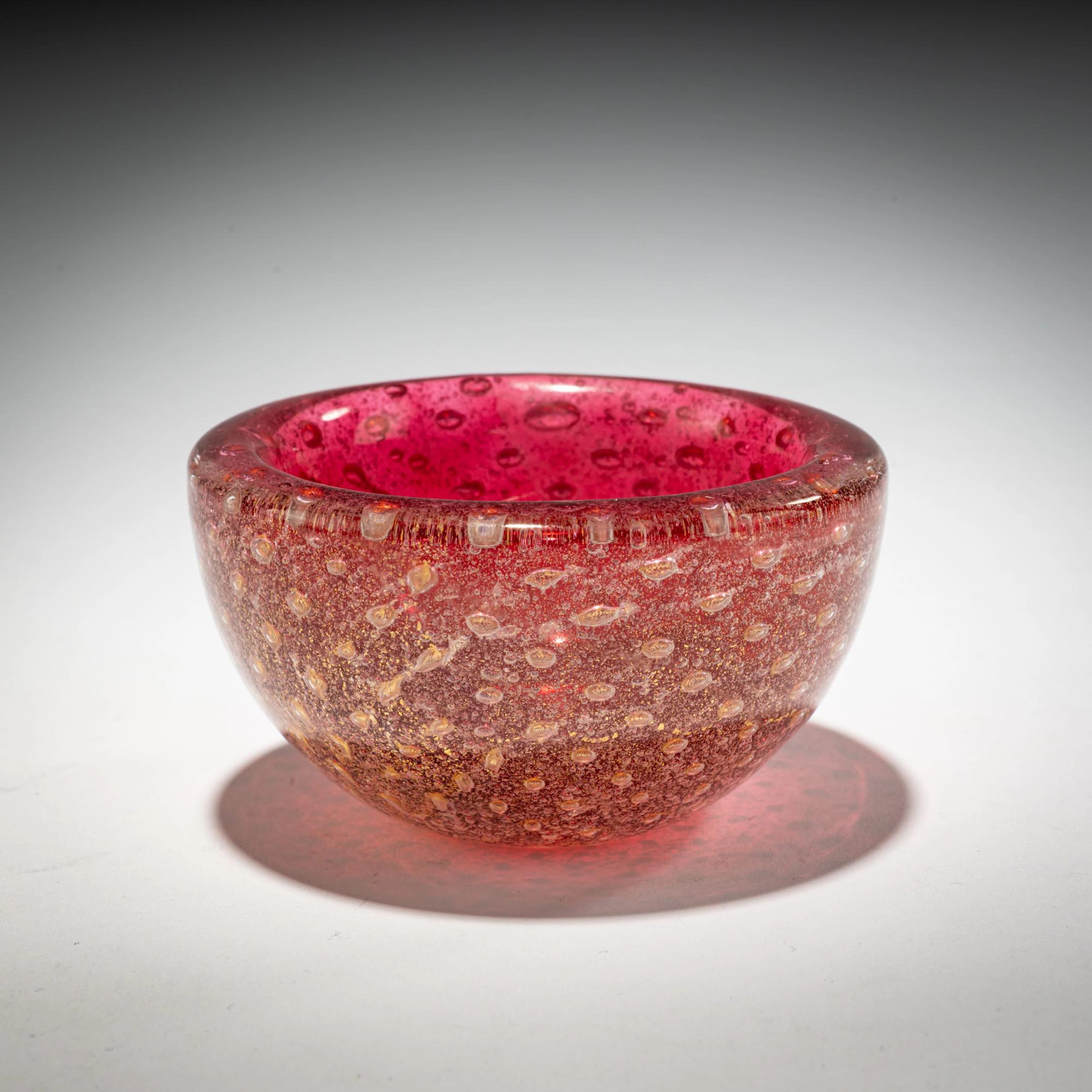 Carlo Scarpa Kleine Schale 'Sommerso a bollicine', um 1935