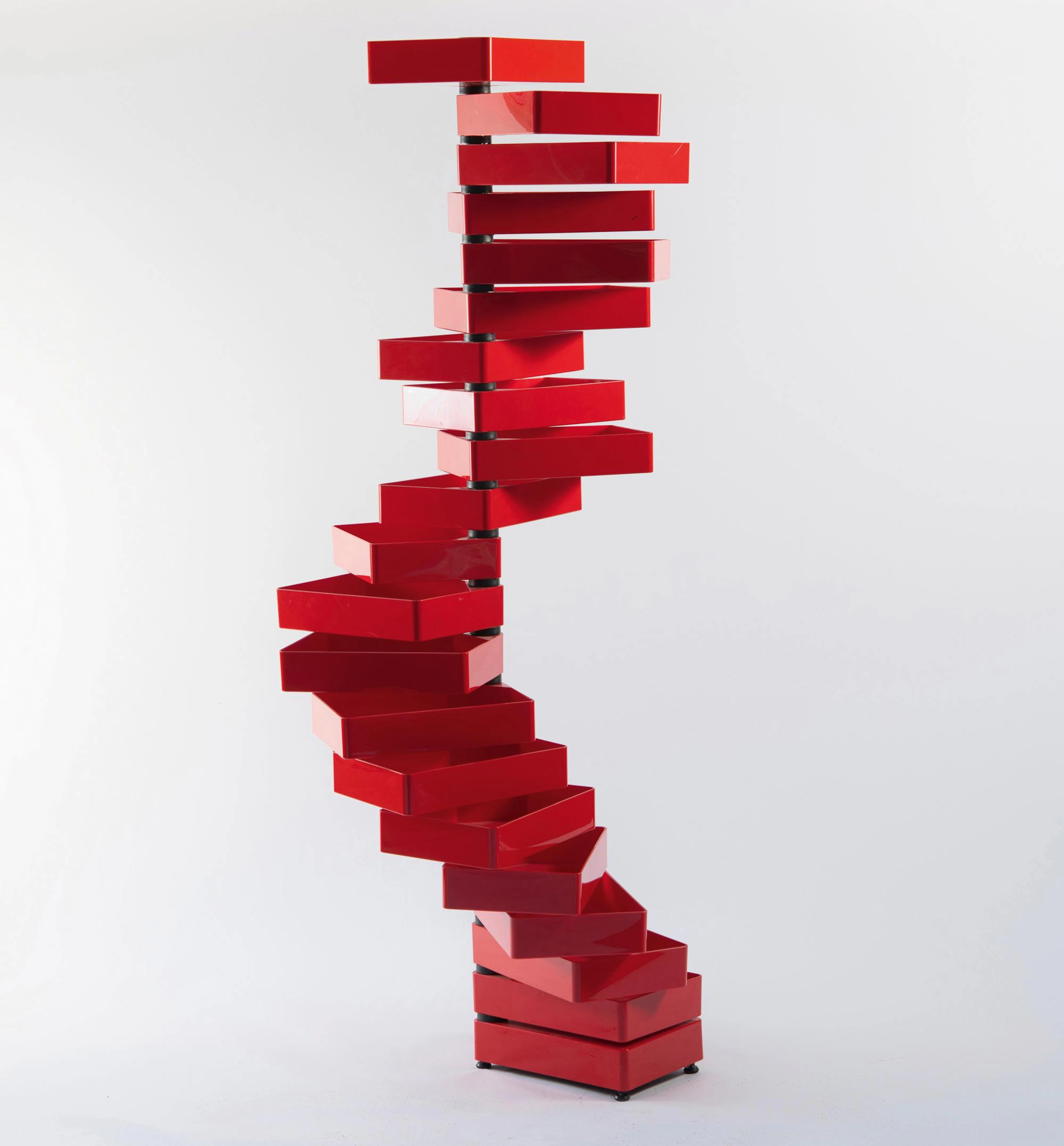 Shiro Kuramata Kommode 'Revolving Cabinet' - 'PC/15', 1970 (Entwurf)