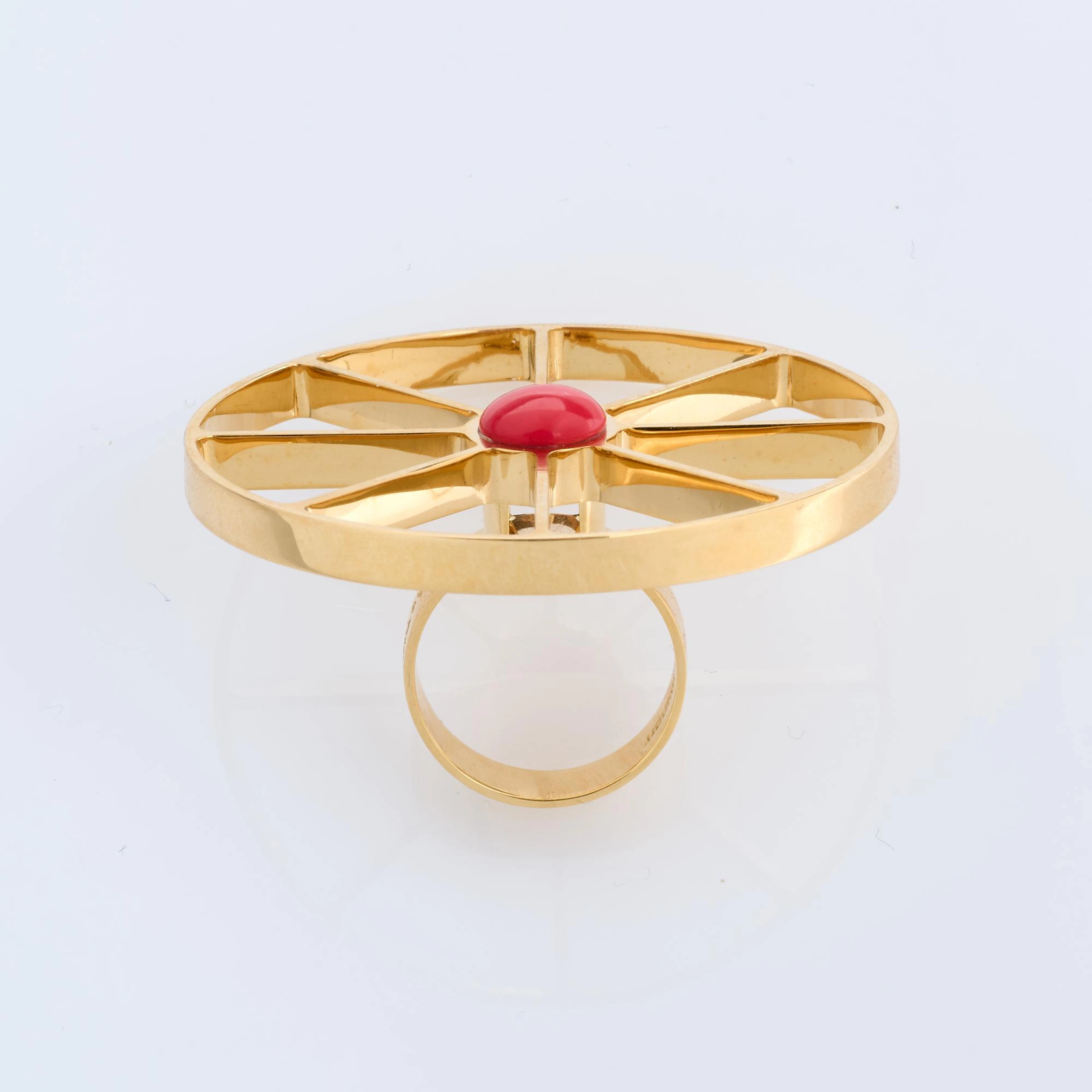 Ettore Sottsass Ring 'Wheel', 1997