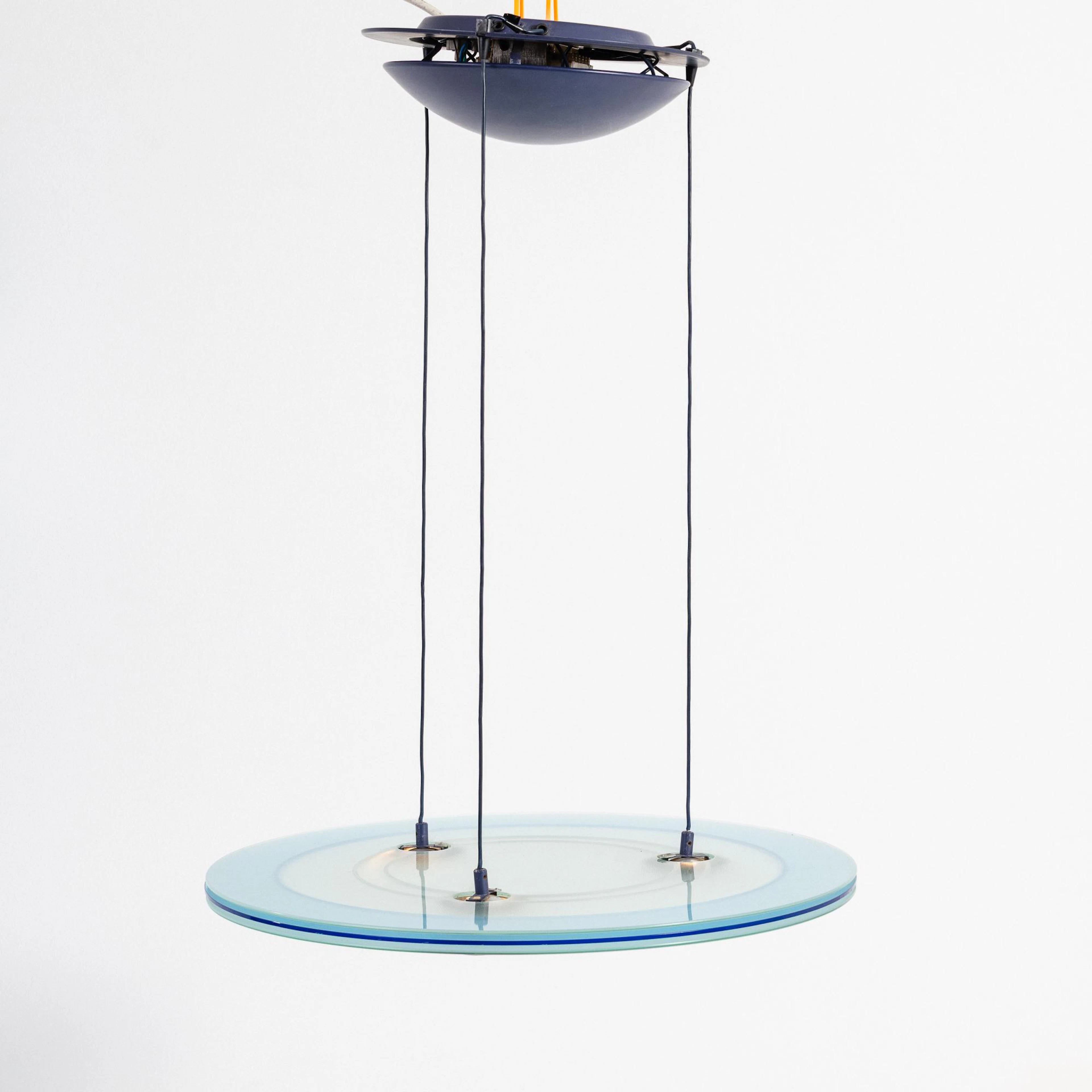 Perry A. King; Santiago Miranda Deckenleuchte 'Ufo', 1983 (Entwurf)