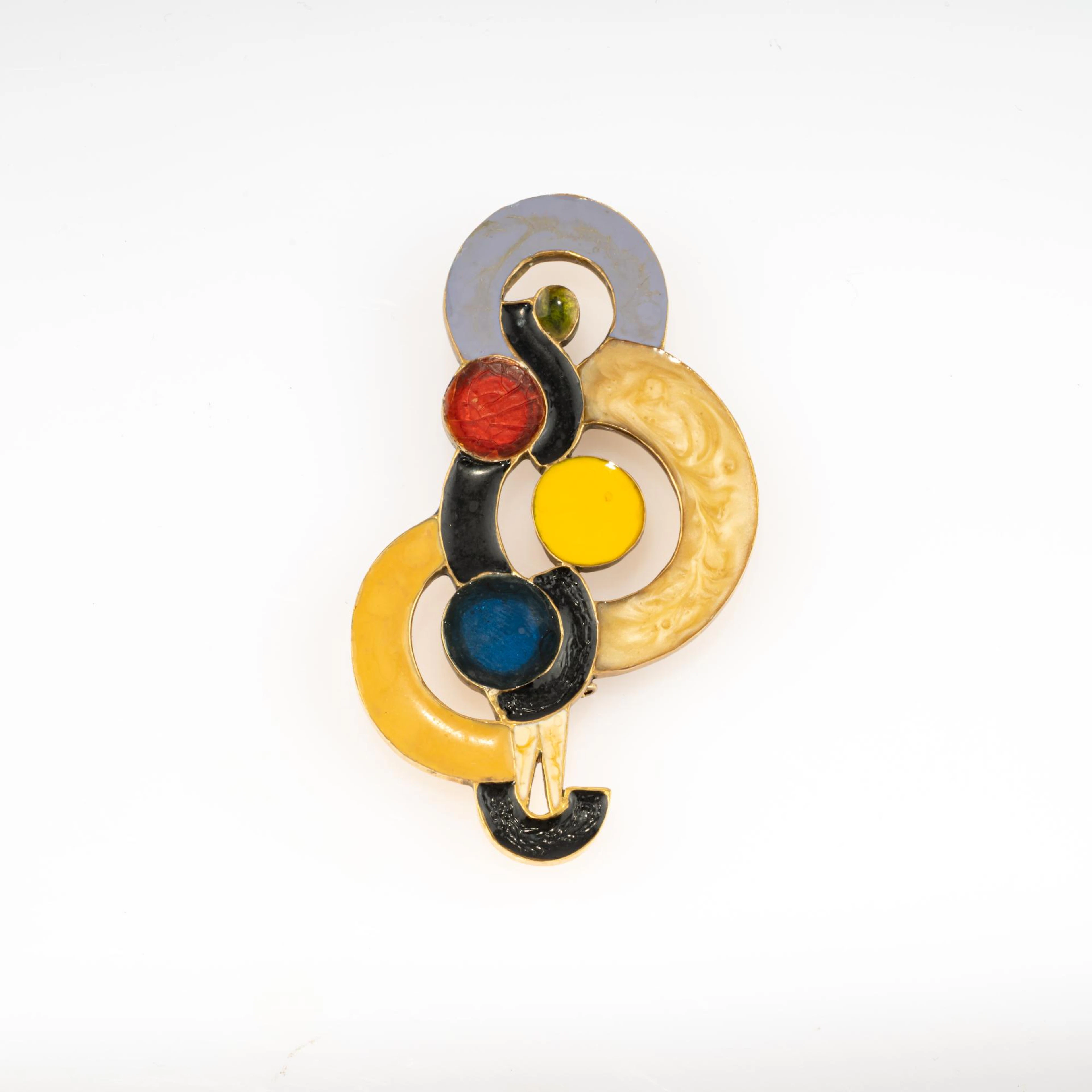 Sonia Delaunay-Terk (1885 Gradischsk, Ukraine - 1979 Paris) Brosche/Anhänger