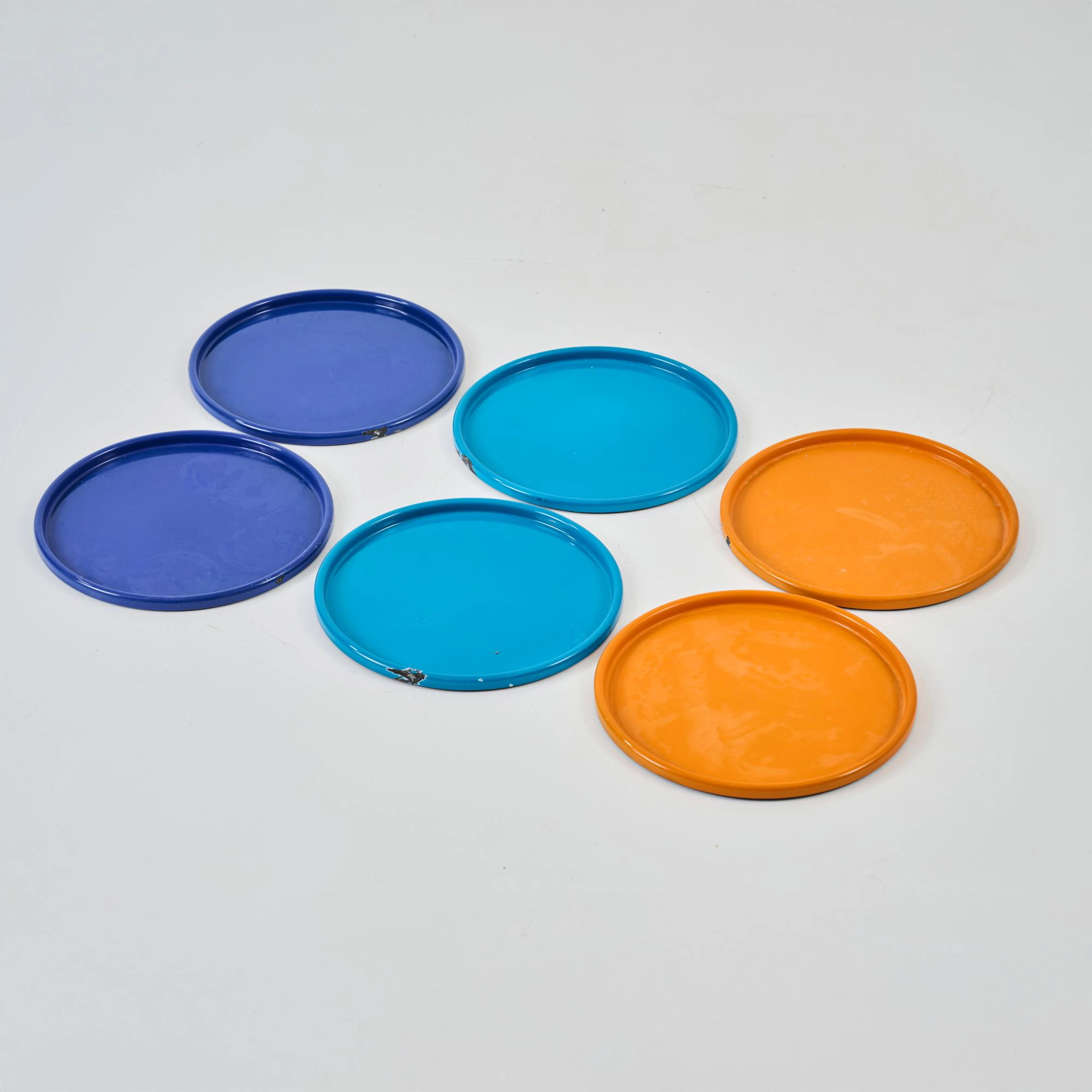 Verner Panton Sechs Tabletts, 1969 (Entwurf)