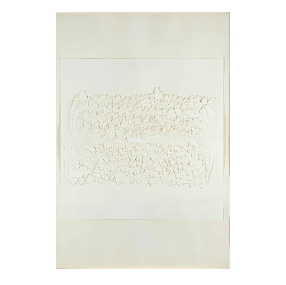Oskar Holweck (1924 St. Ingbert - 2007 ebenda) Collage/Decollage '2