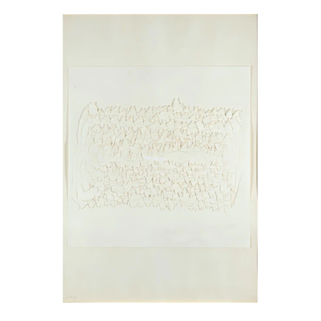 Oskar Holweck (1924 St. Ingbert - 2007 ebenda) Collage/Decollage '2