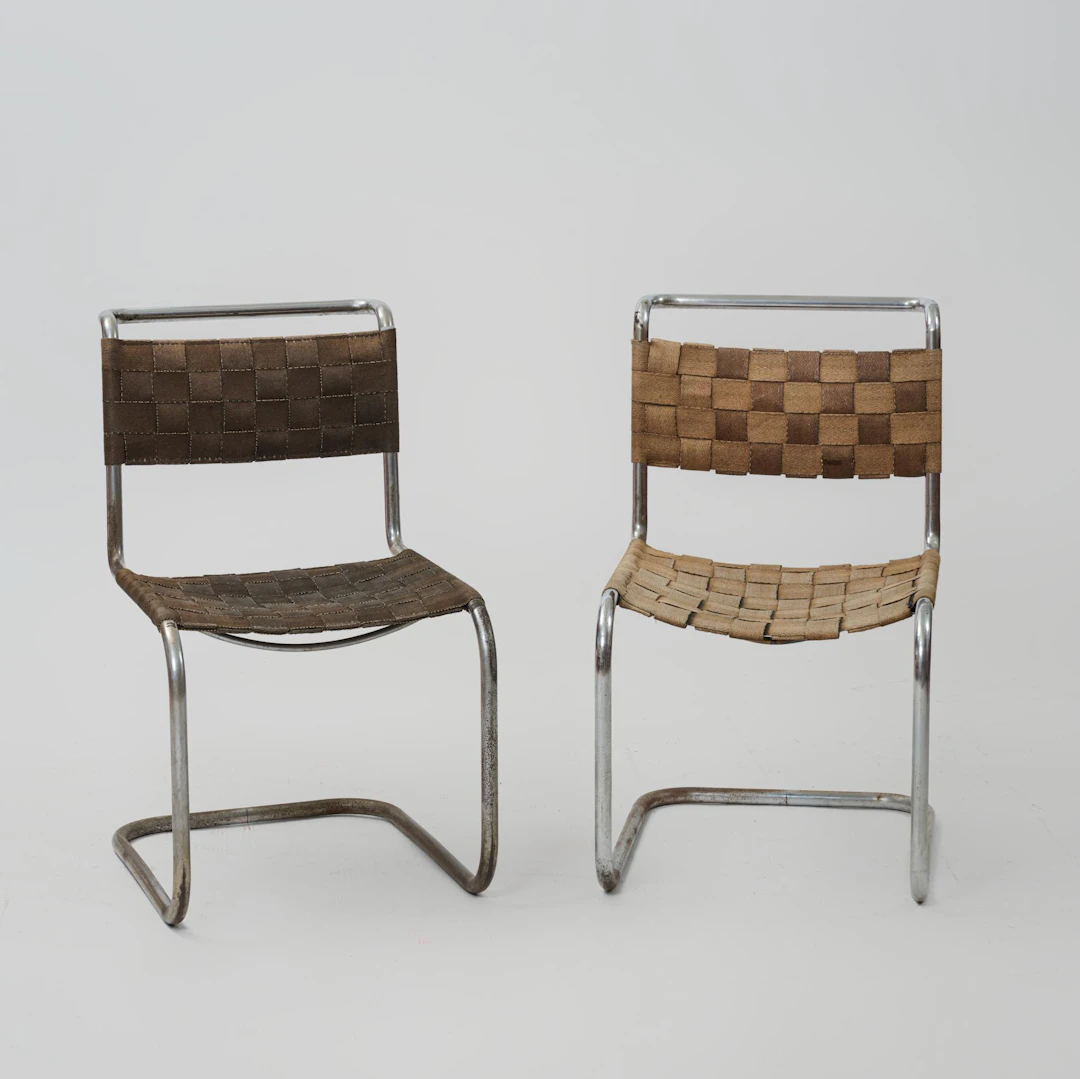 Marcel Breuer; Anton Lorenz; Mart Stam Zwei Freischwinger 'B 33' oder