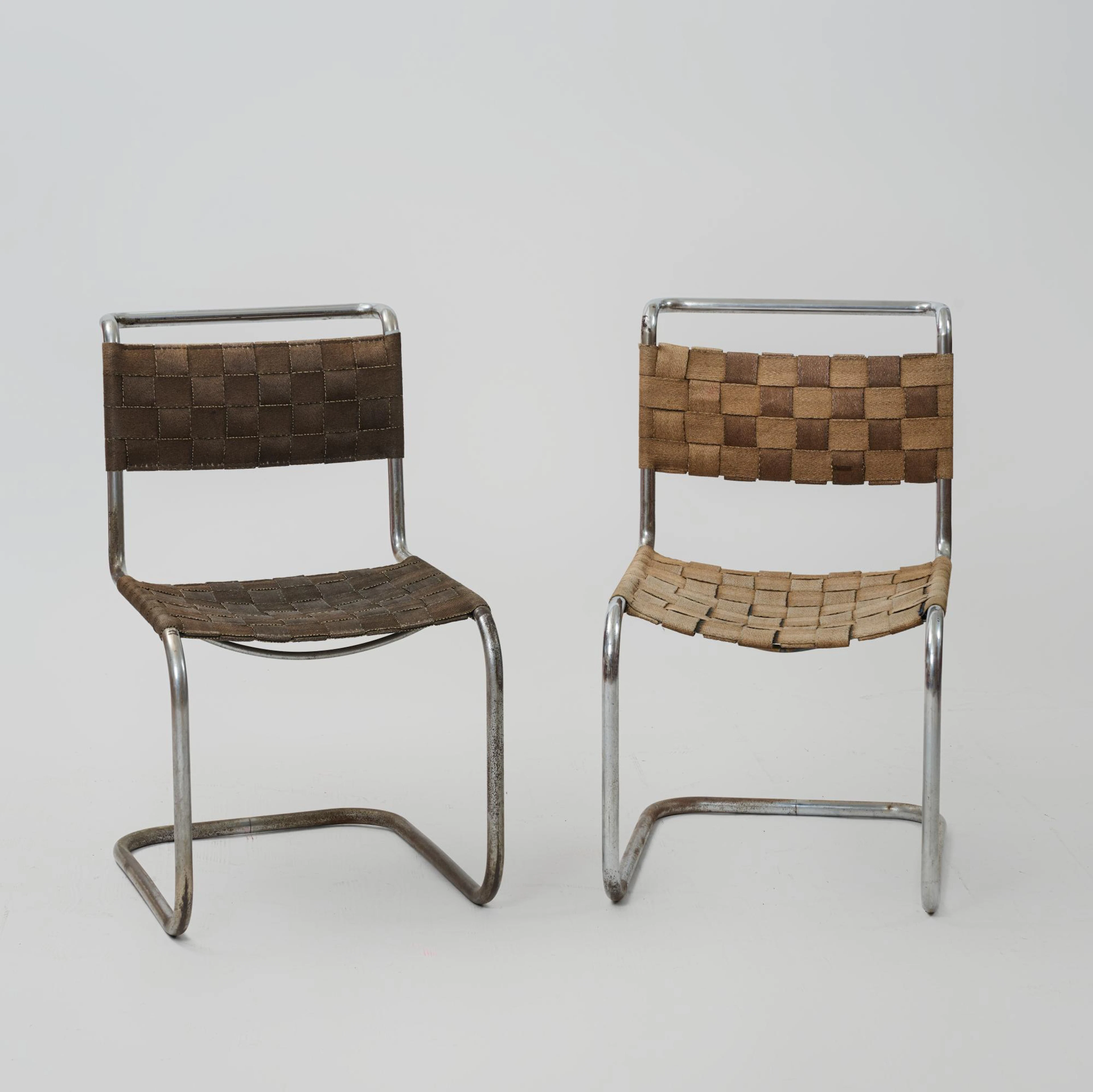 Marcel Breuer; Anton Lorenz; Mart Stam Zwei Freischwinger 'B 33' oder