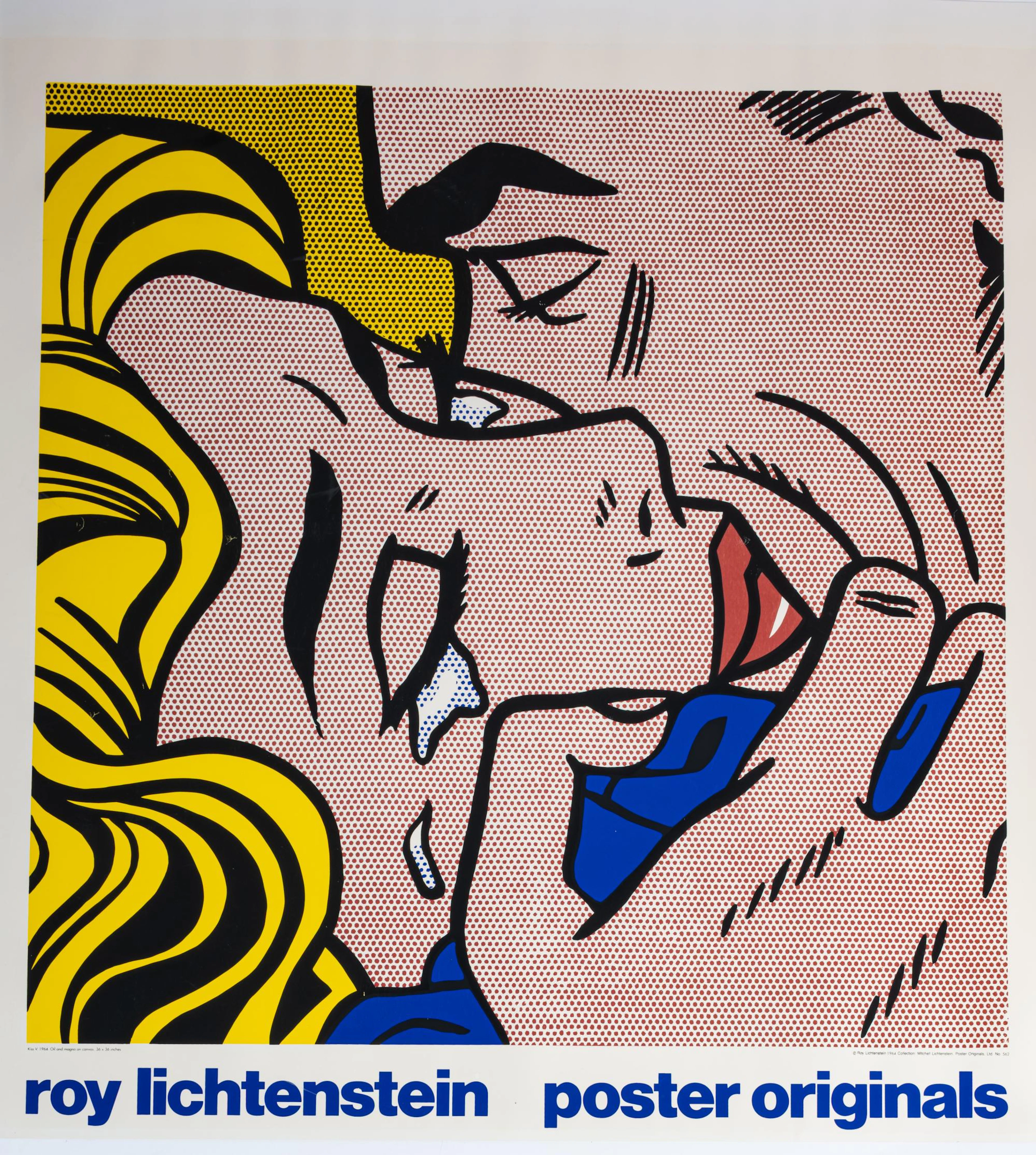 Roy Lichtenstein (1923 New York - 1997 ebenda) Plakat 'Kiss V', 1980