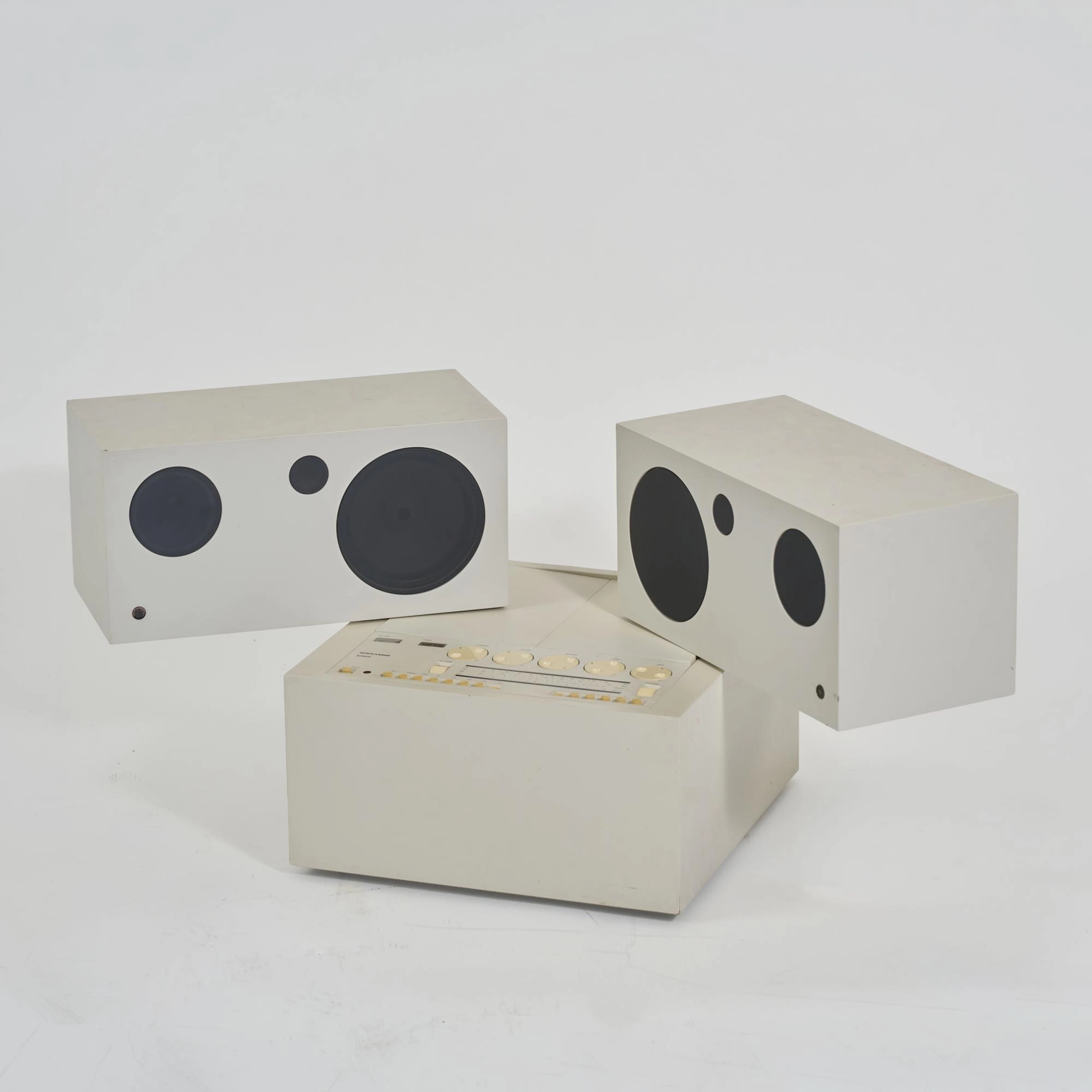 Mario Bellini Stereoanlage mit Plattenspieler 'RR 130 Fo/St - Totem'