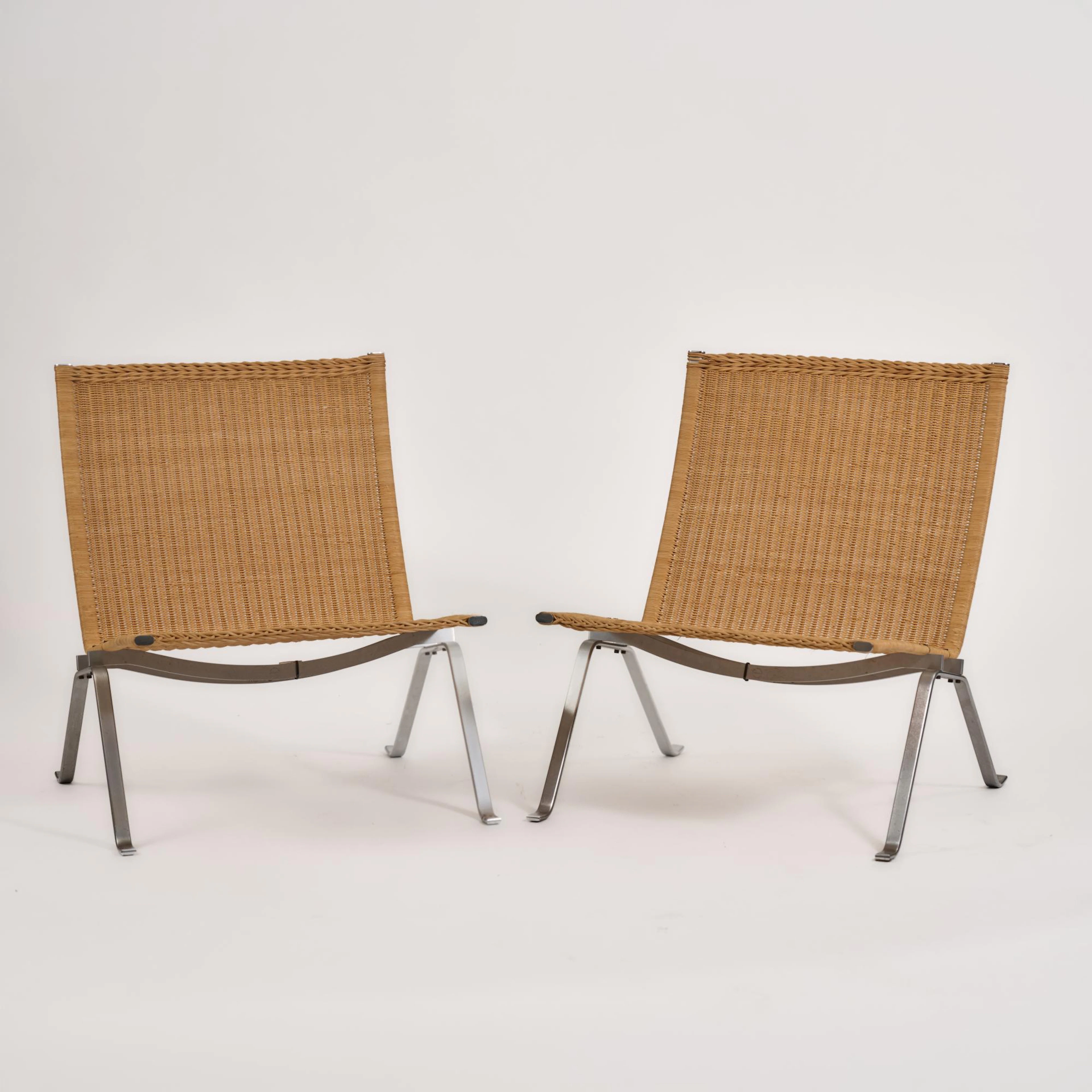 Poul Kjaerholm Zwei Sessel 'PK 22', 1955 (Entwurf)