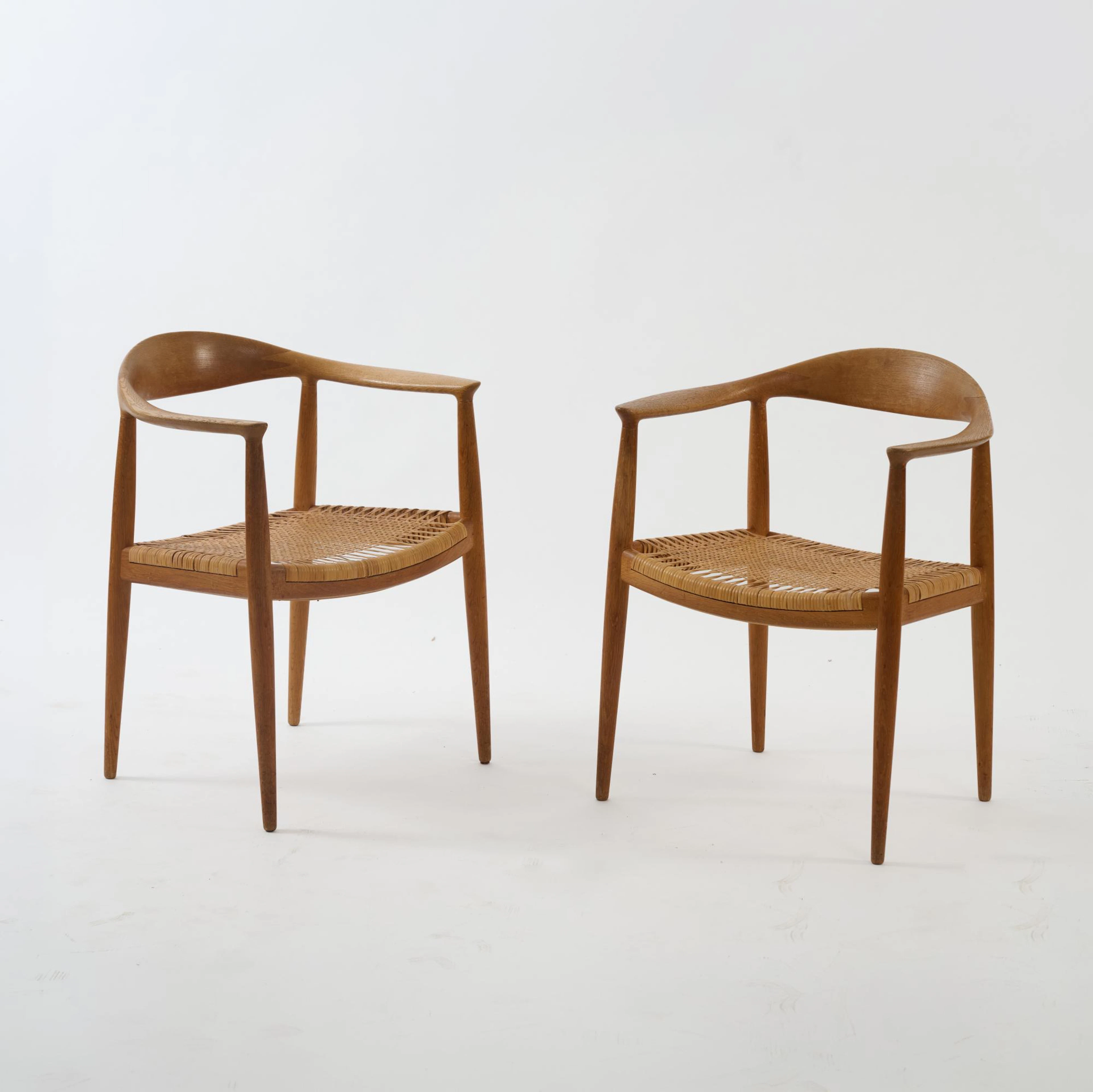 Hans J. Wegner Zwei Stühle 'The Chair' - 'JH-501', 1950