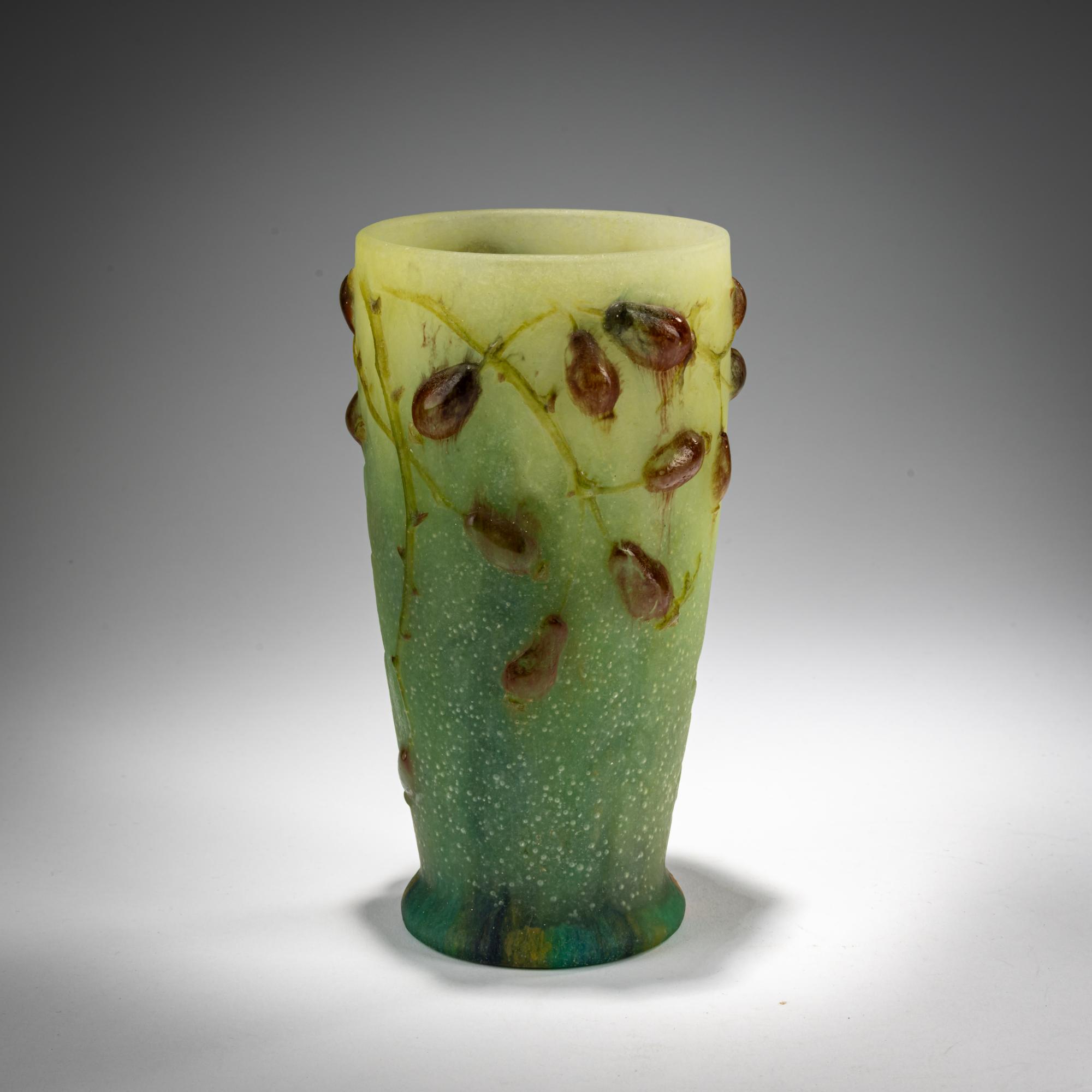 Henri Bergé Vase 'Eglantiers', um 1925