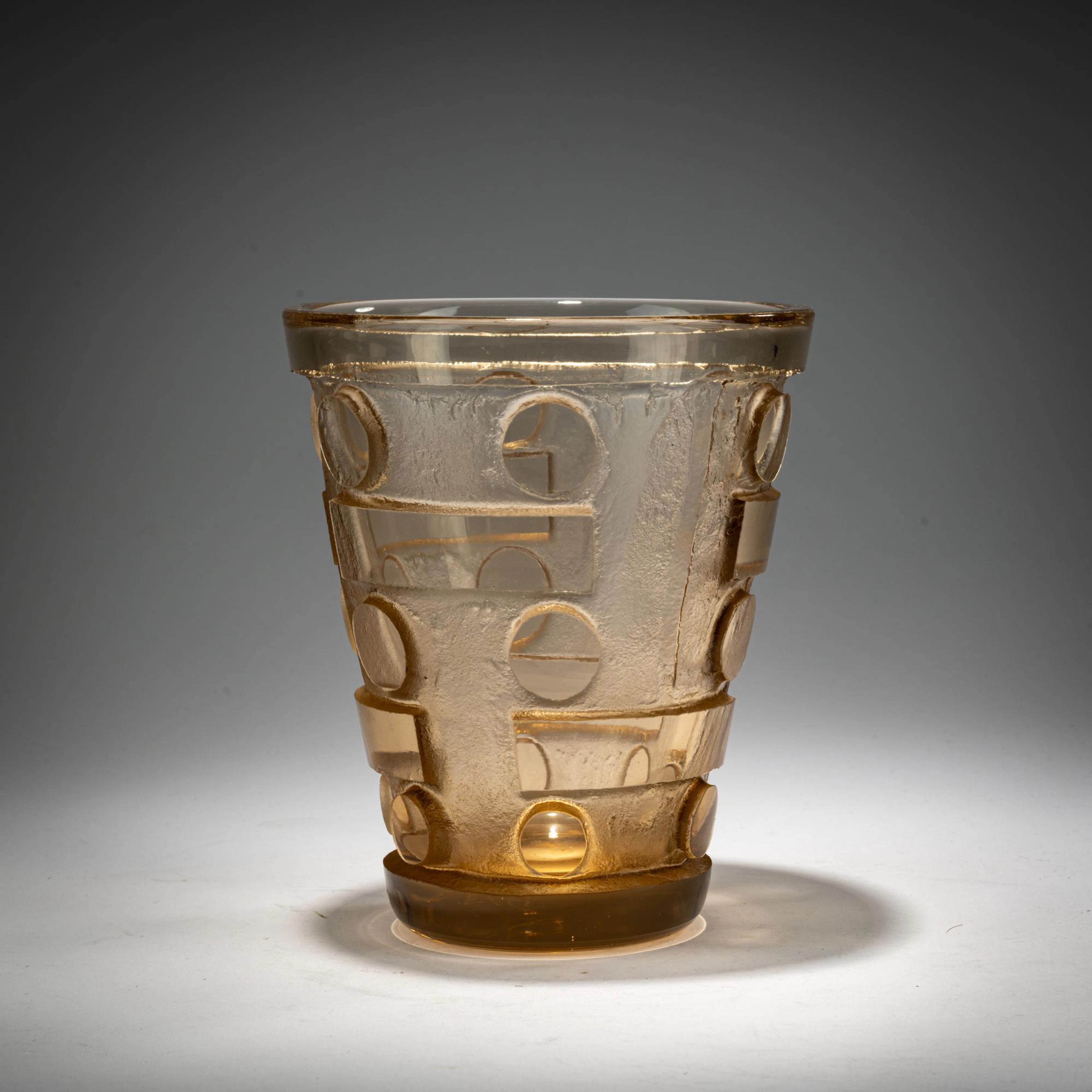 Daum Frères, Nancy Trichtervase, um 1930