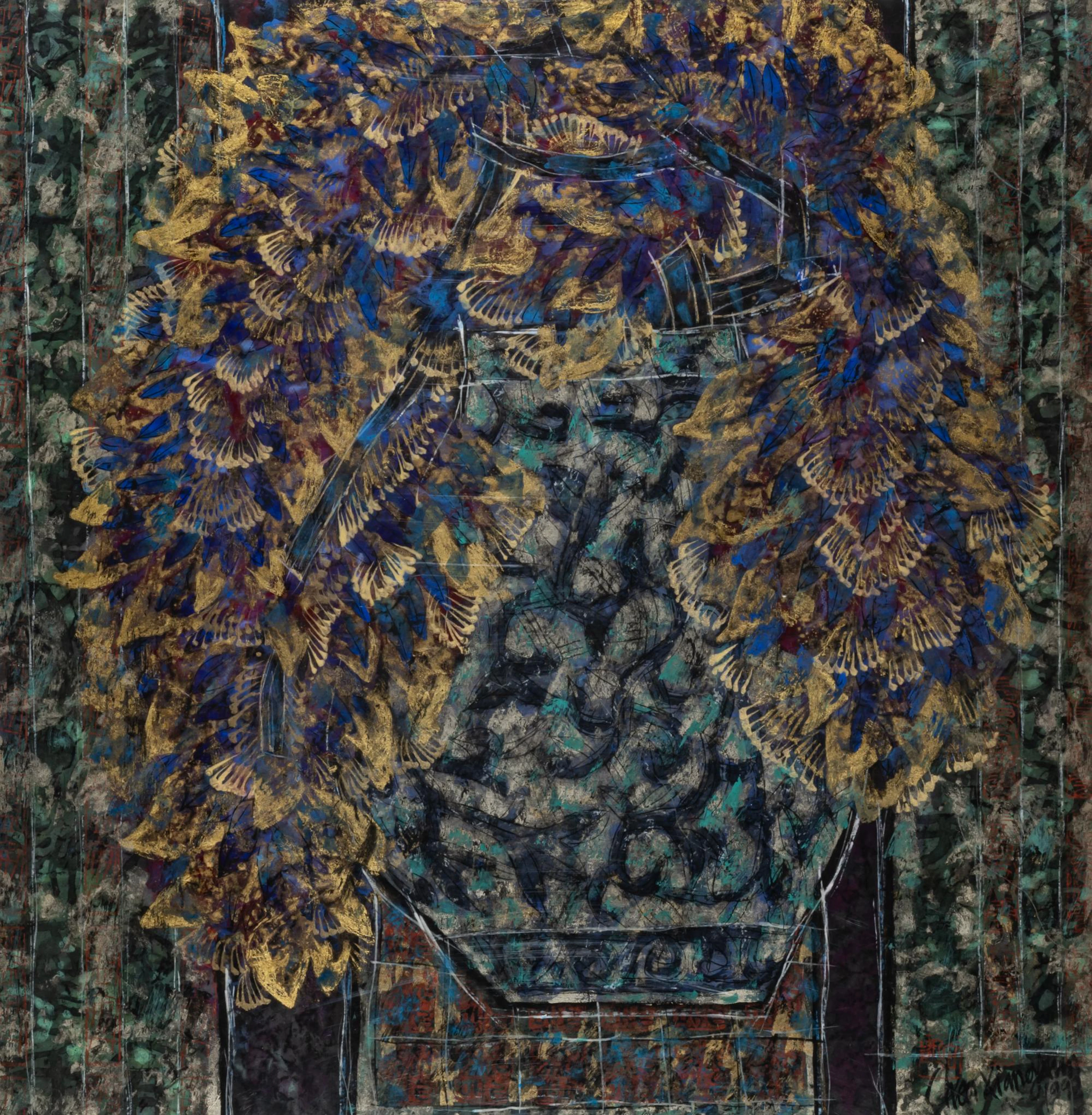 Chen Xiangxun (1956 Hangzhou - lebt und arbeitet ebenda) Vase mit Blumen, 1992