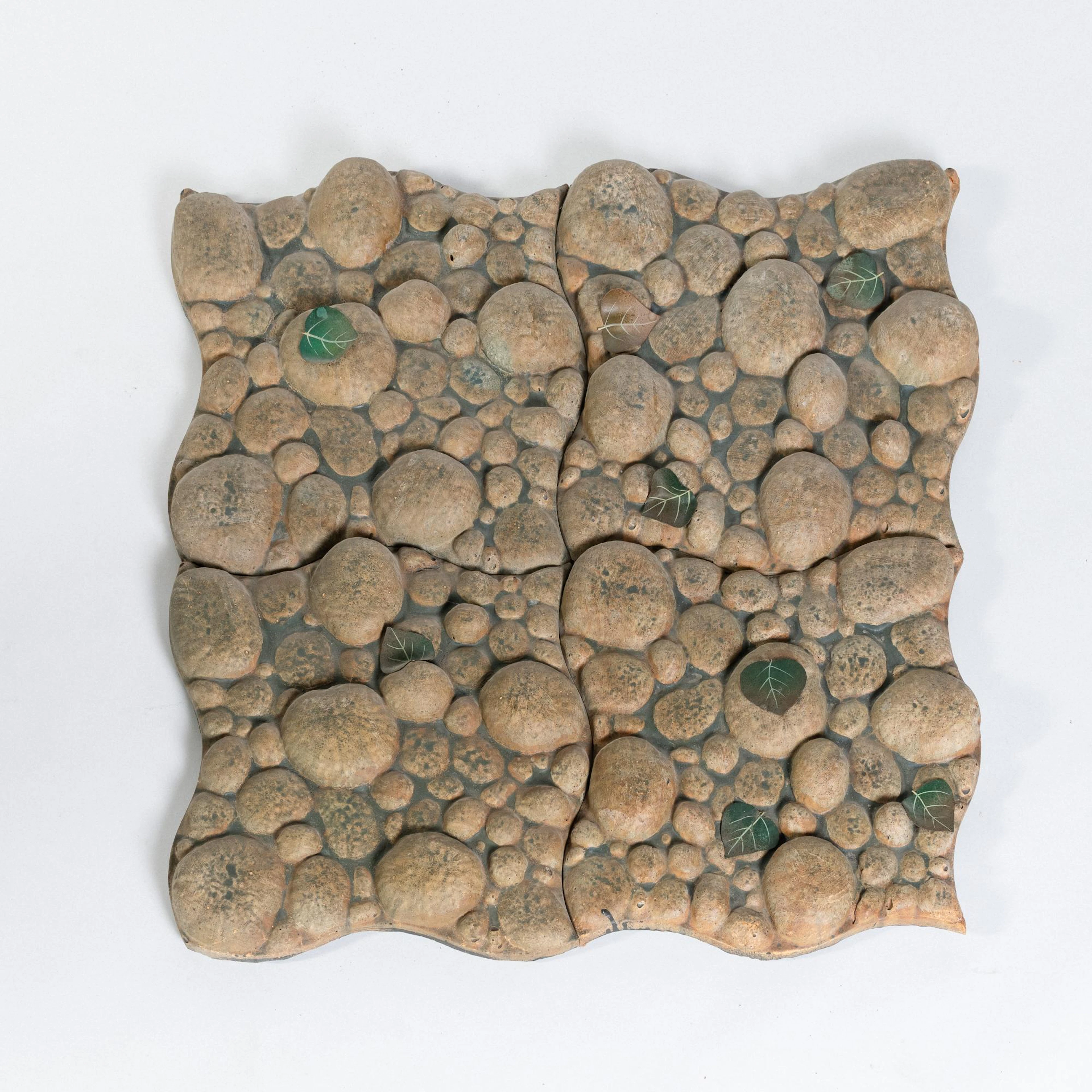 Piero Gilardi Vierteilige Bodenfliese 'Pave Piuma', 1967 (Entwurf)