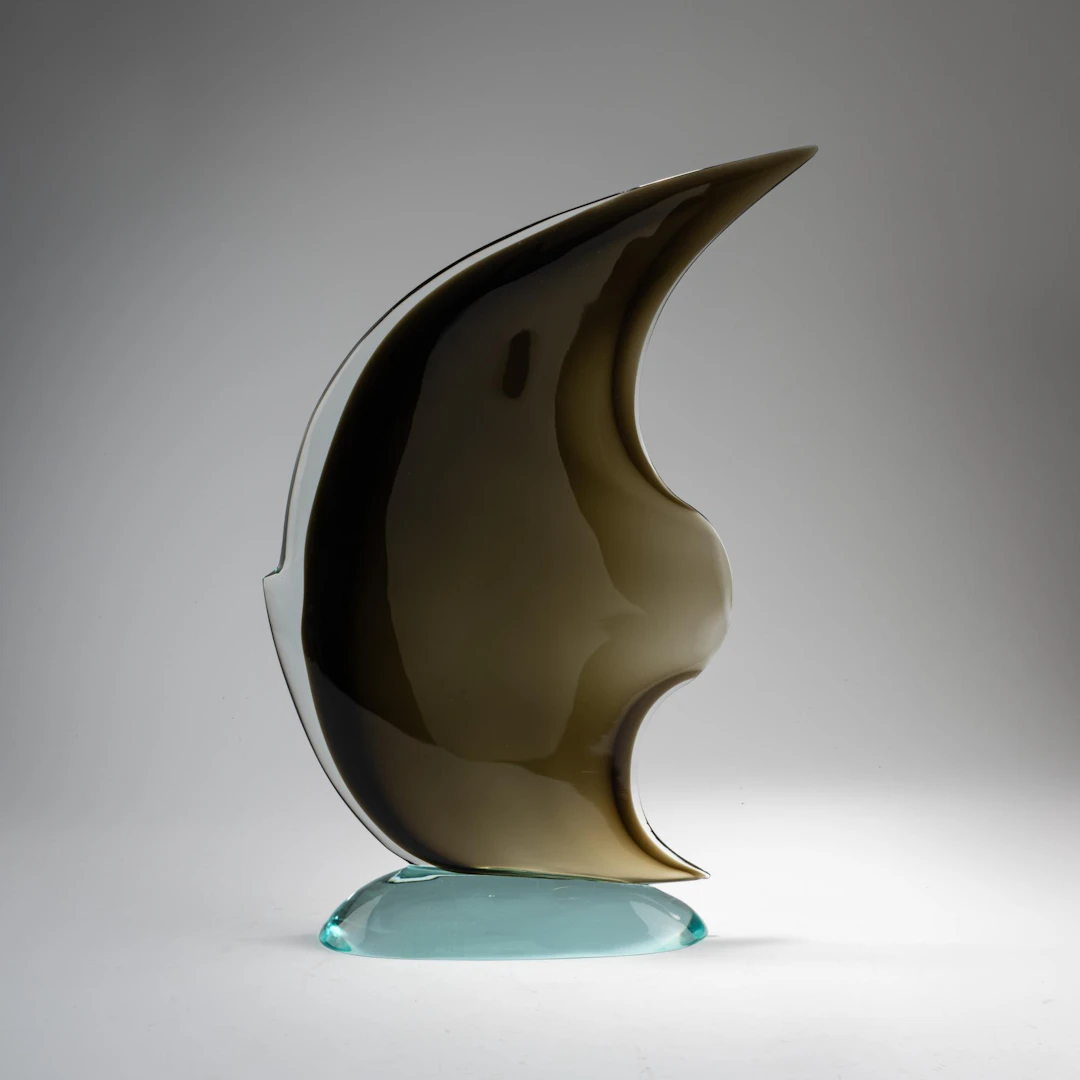 Mario Pinzoni Fisch 'Sommerso Grigio Aquamarina', um 1964