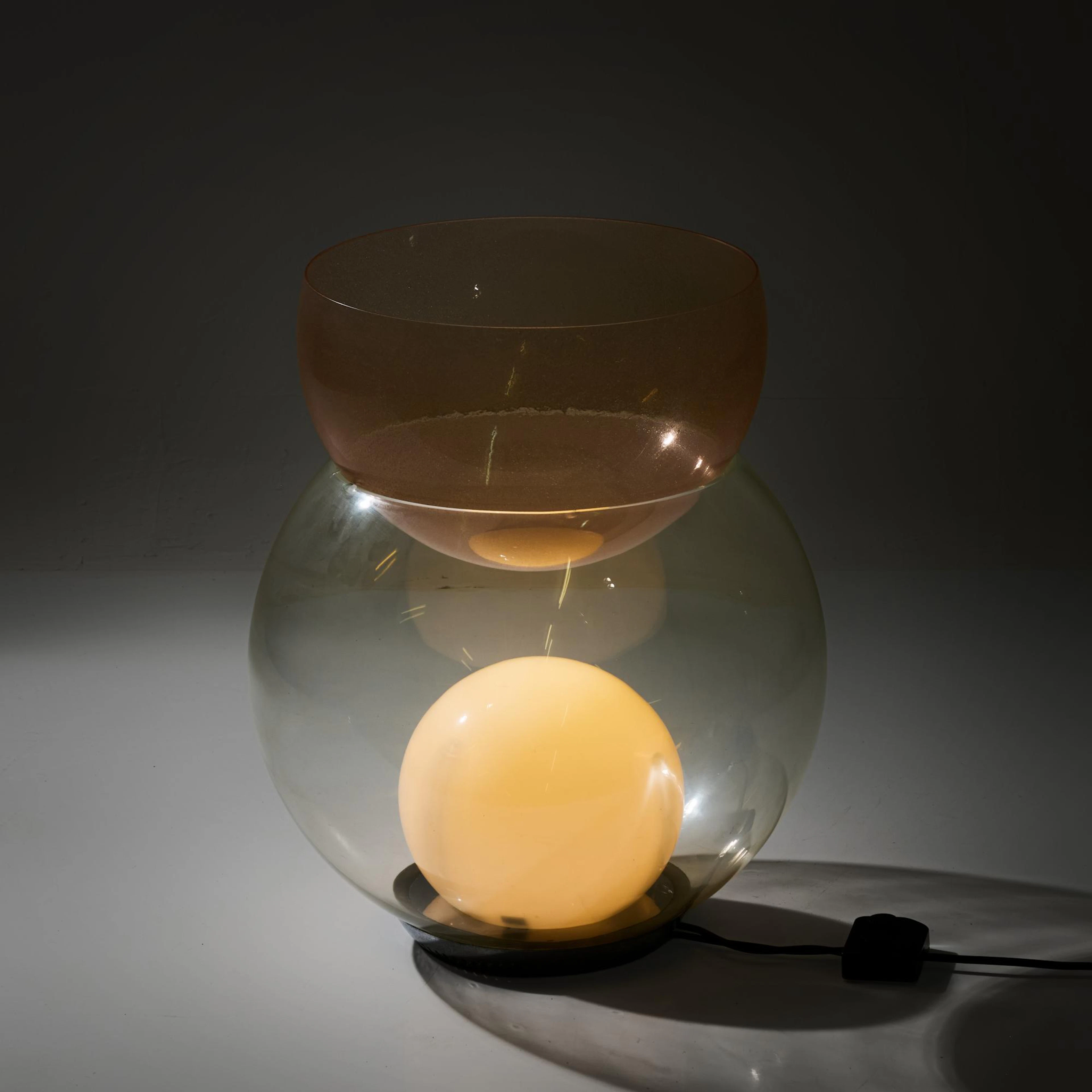 Gae Aulenti Tischleuchte mit Vase 'Giova', 1964 (Entwurf)