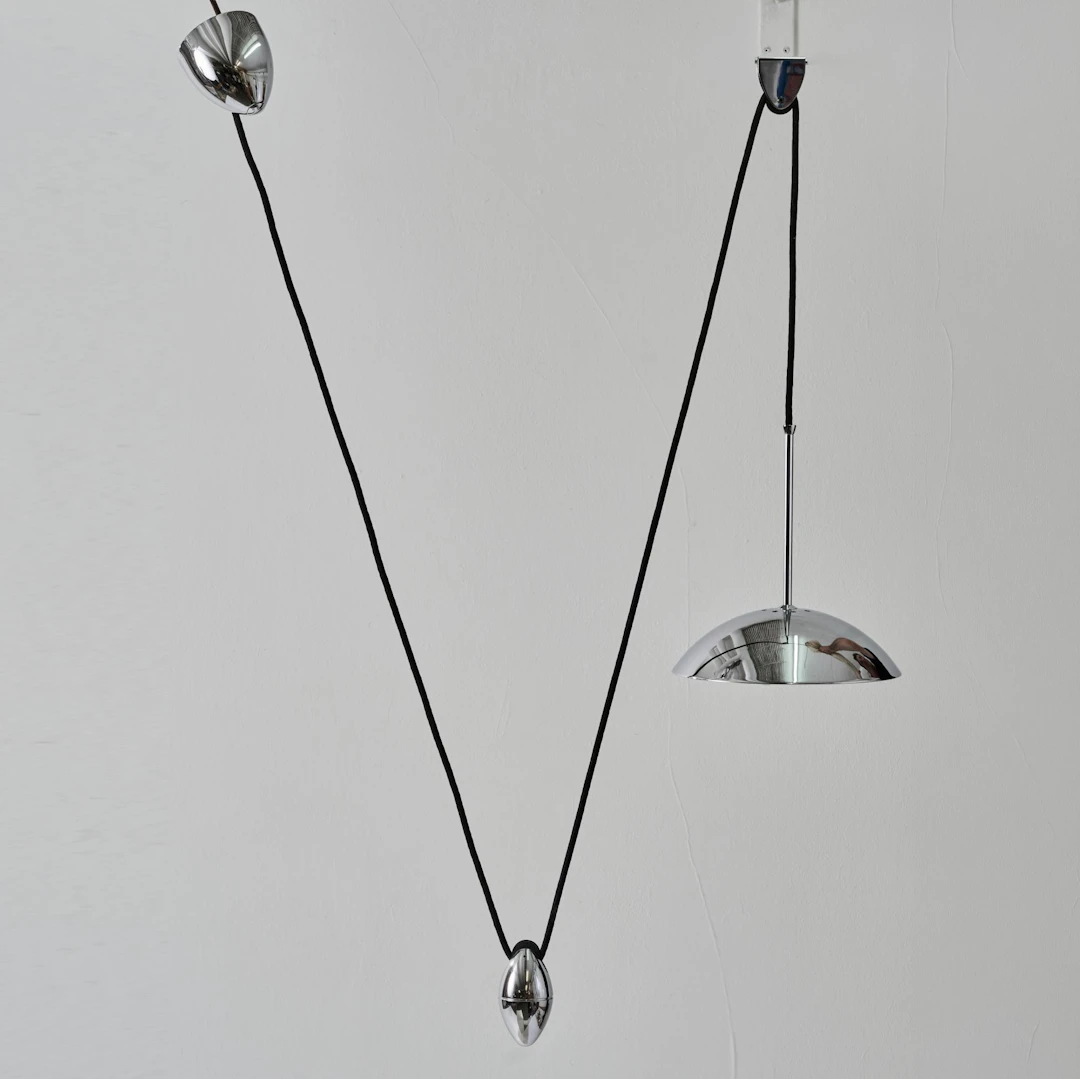 Florian Schulz Wandleuchte 'Era' und Pendelzugleuchte 'Duos', 1980er