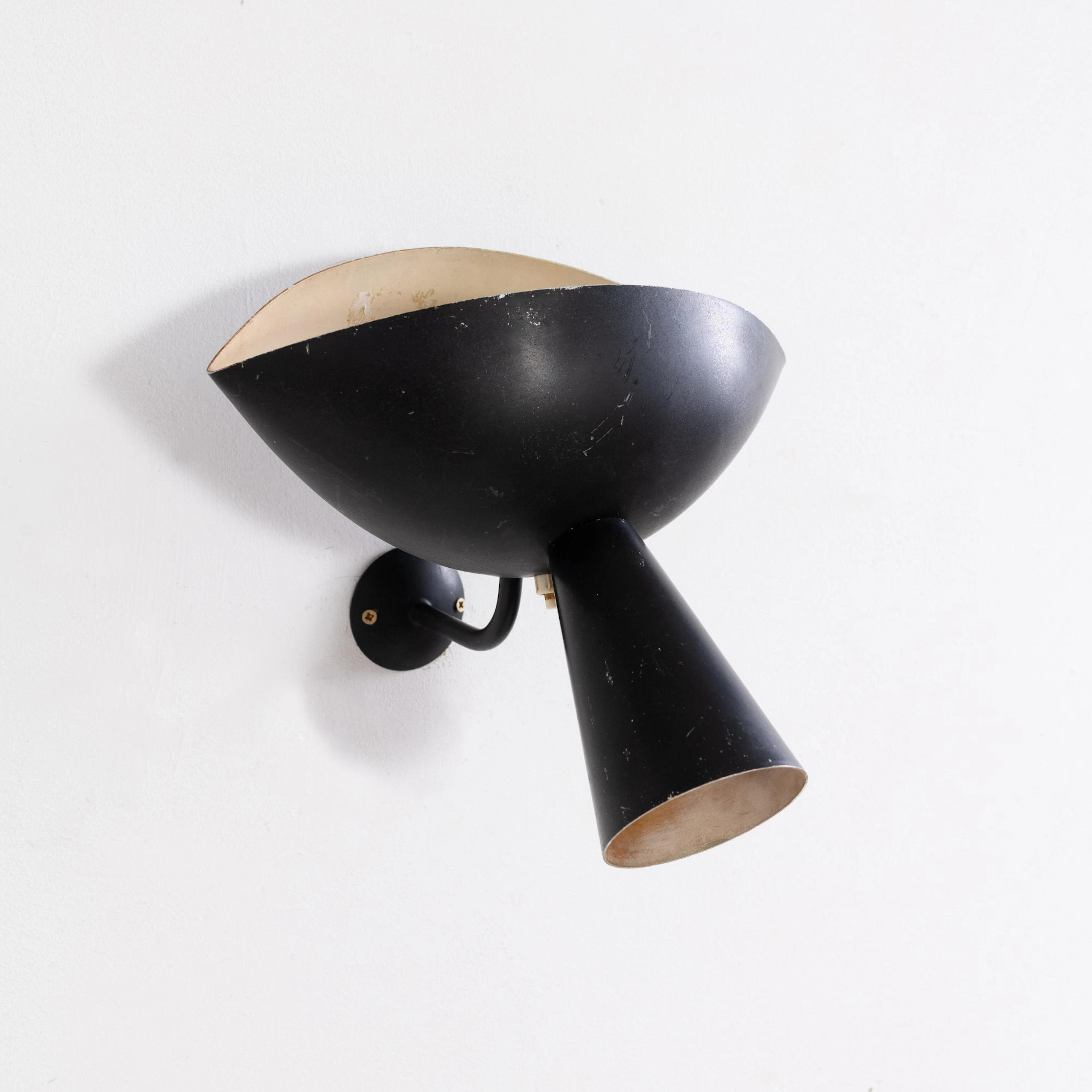Serge Mouille Wandleuchte 'Cachan', 1957 (Entwurf)