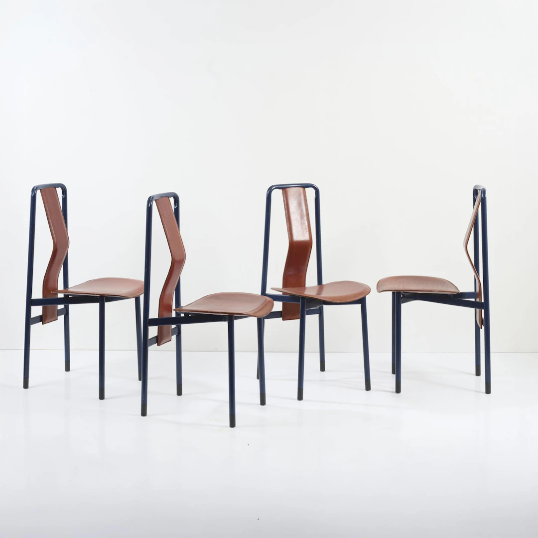 Achille Castiglioni Vier Stühle 'Irma', 1979 (Entwurf)
