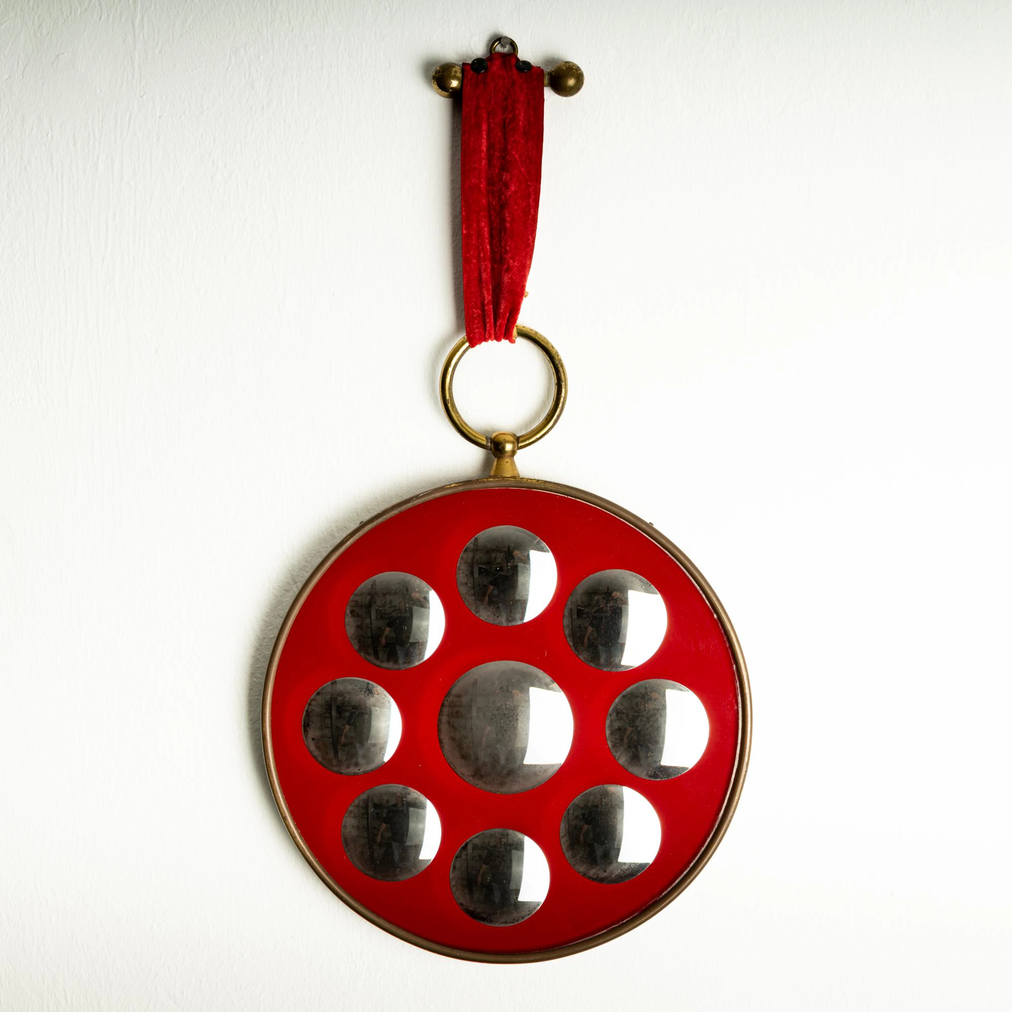 Piero Fornasetti Wandspiegel, 1950er Jahre (Entwurf)