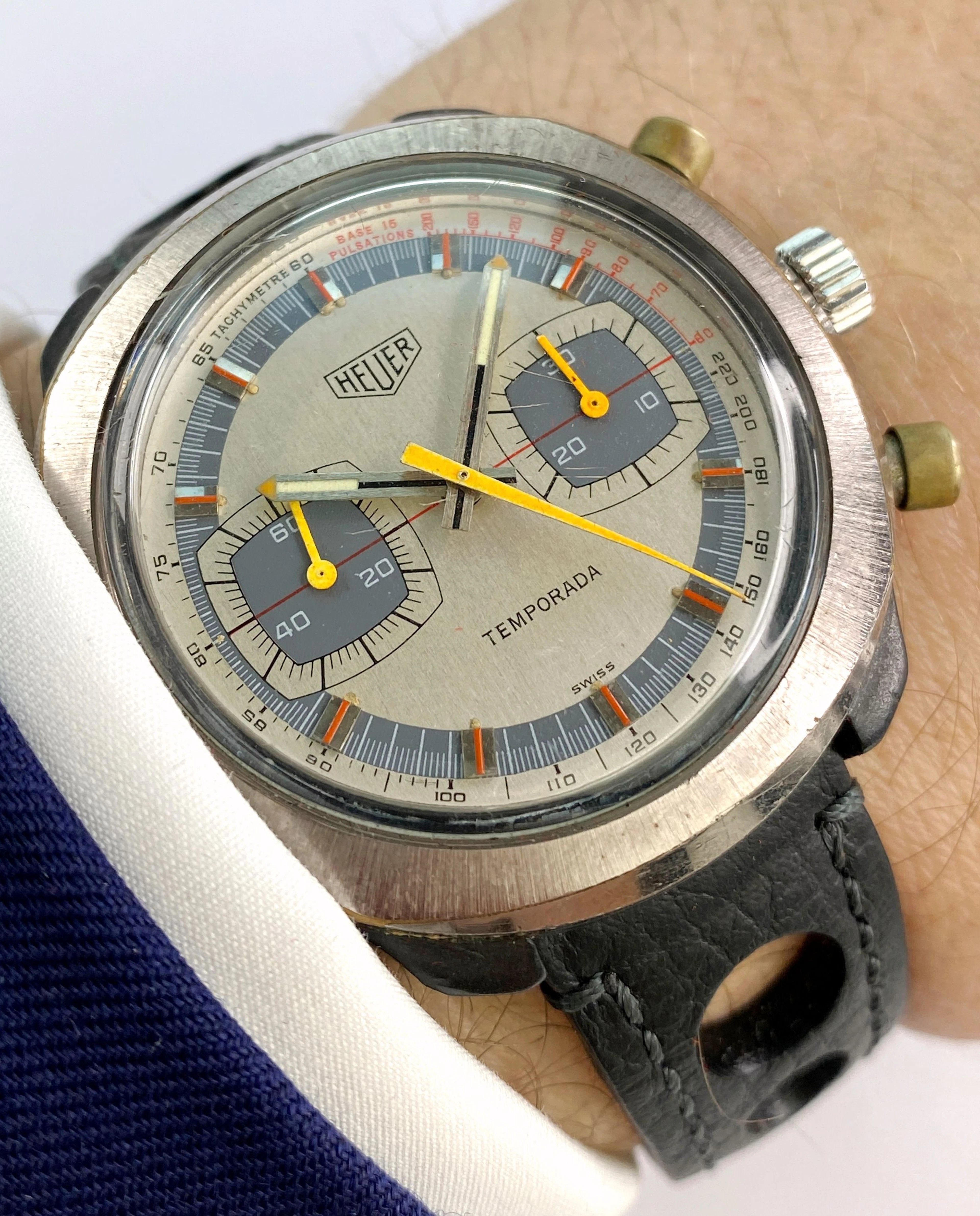 Vintage Heuer Temporada Chronograph Handwinding ref 733809