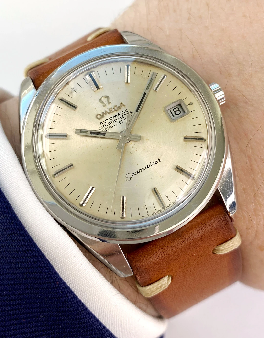 Serviced Omega 36mm Seamaster Chronometer Vintage Automatic Automatik