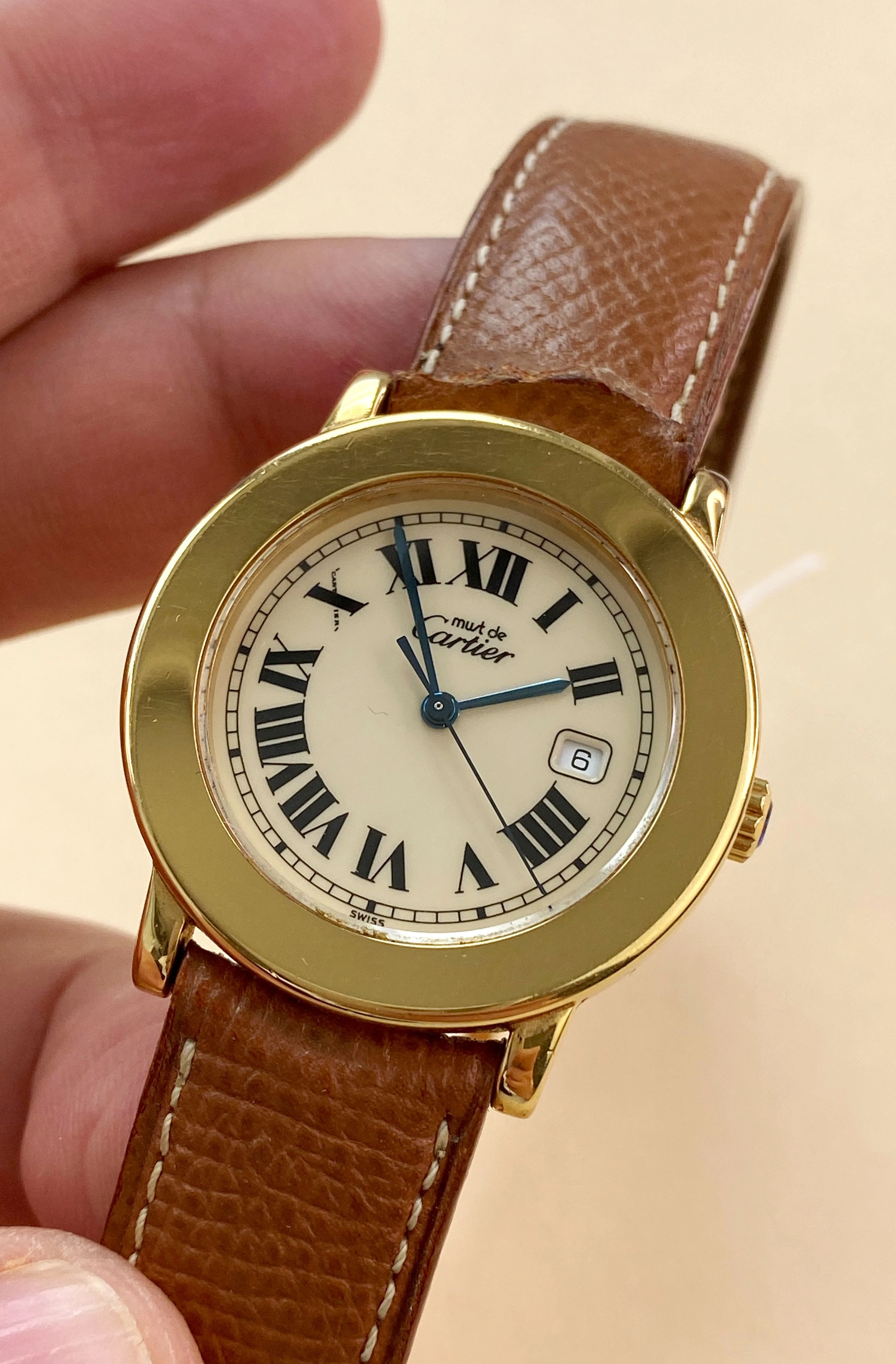 Cartier Quarz De Cartier Ronde Must ref 1800 Lady Damen