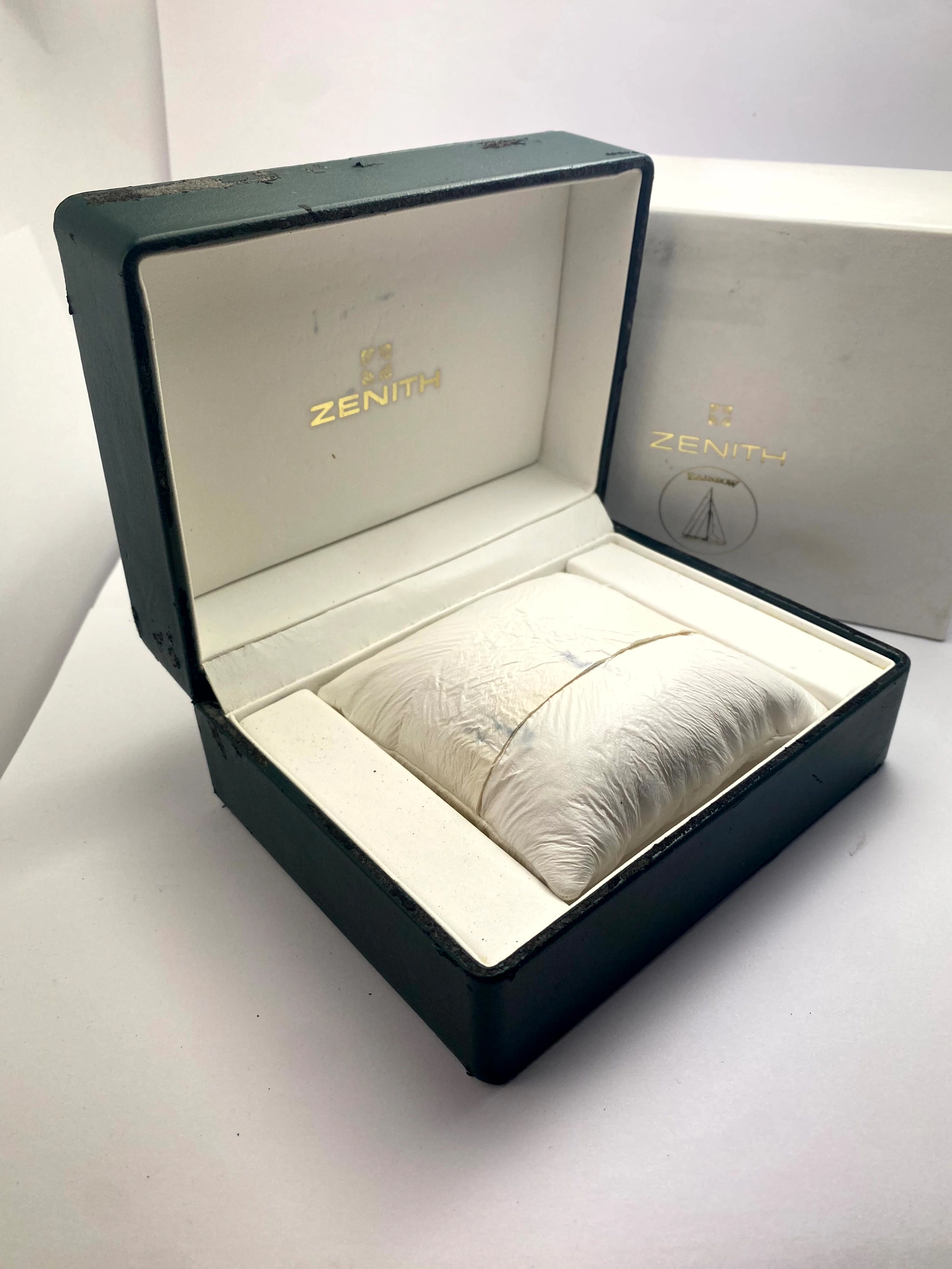 Vintage Zenith el Primero Rainbow Box green grün