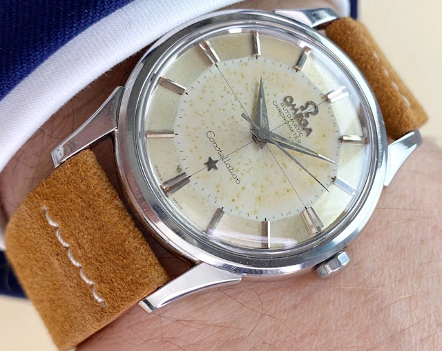 Servicierte Omega Constellation Pie Pan Vintage Automatik 14381