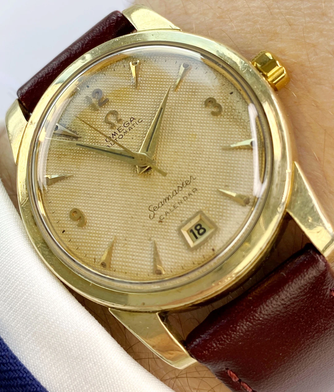 Serviced Omega Seamaster Honeycomb Dial Vintage Automatic Automatik