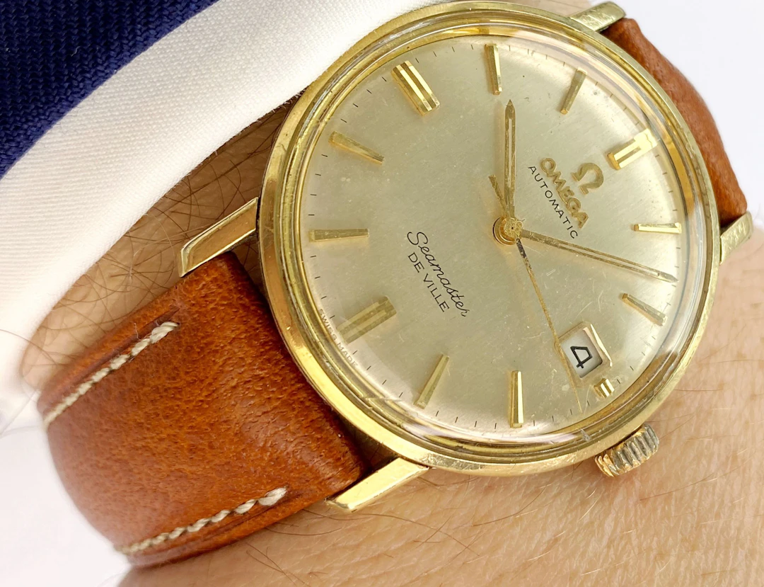 Serviced Omega Seamaster De Ville Vintage Automatic Automatik Linen Dial