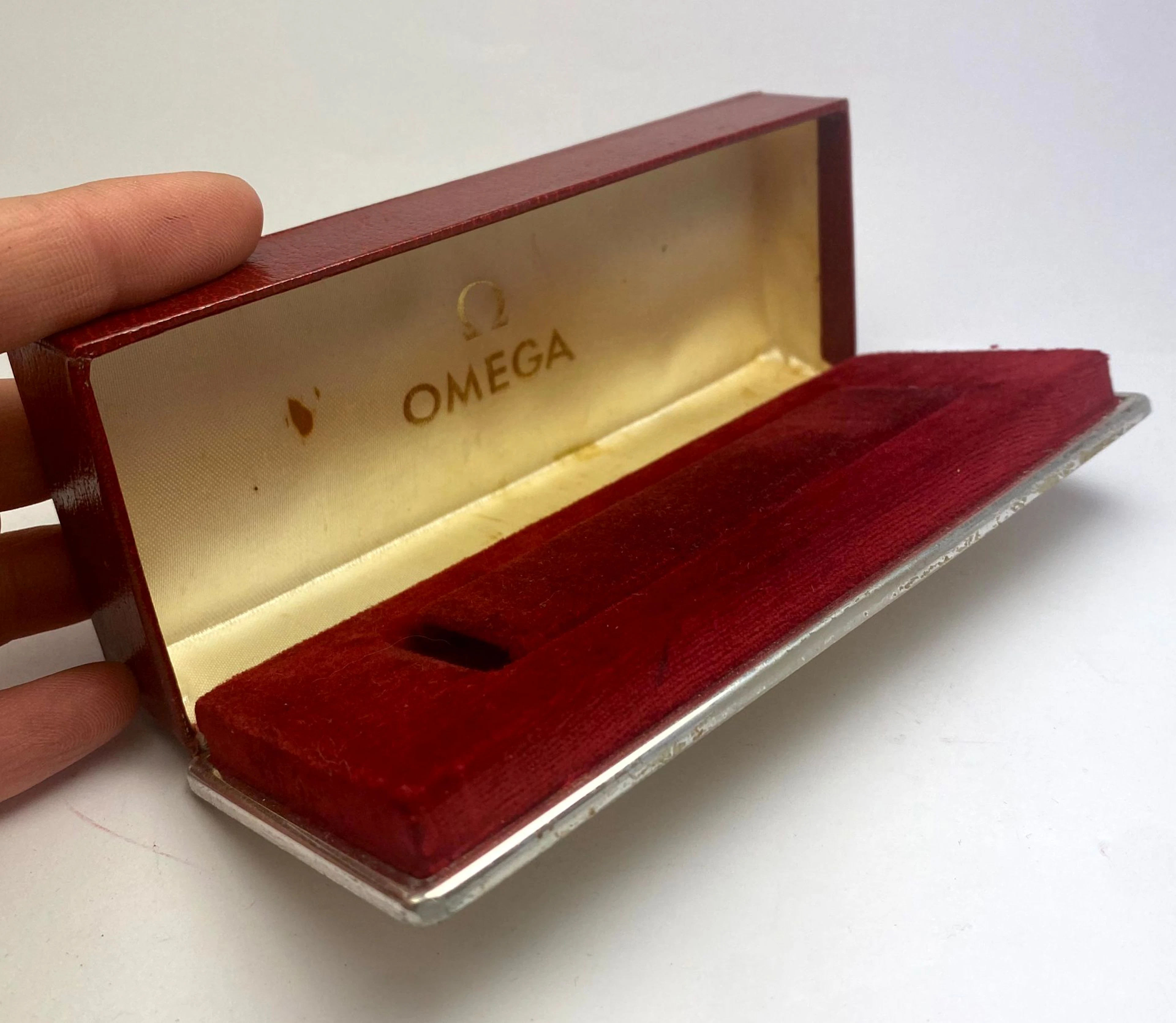 Vintage Omega Box Red