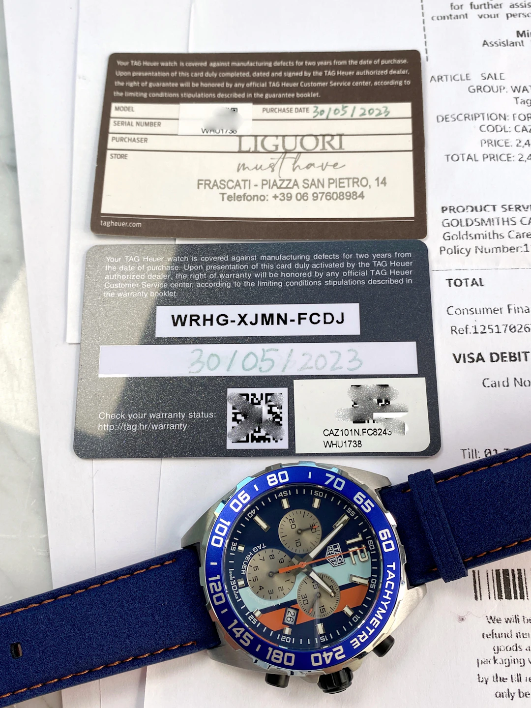 Tag Heuer Gulf mit Original Papieren ref CAZ101N