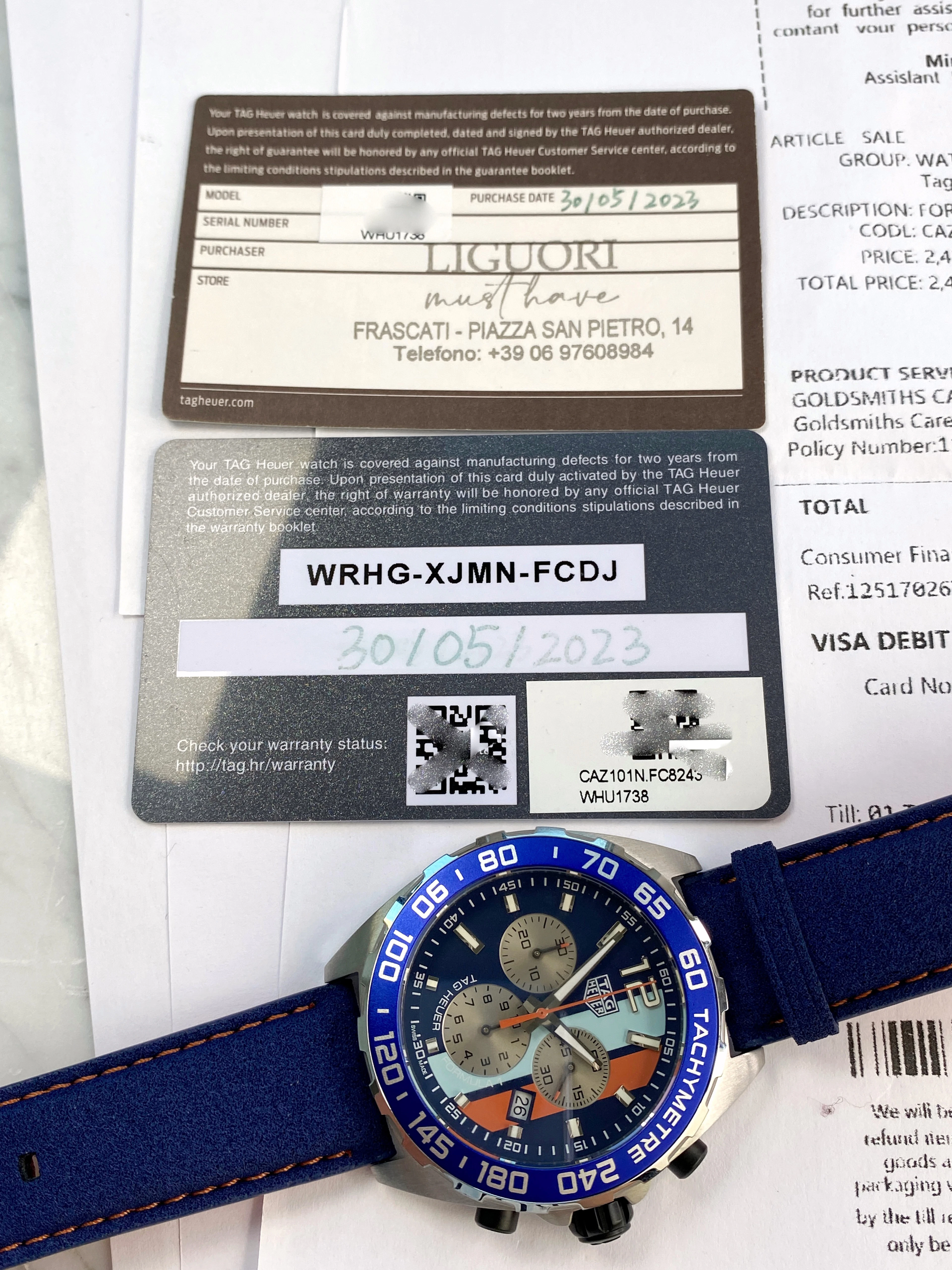 Tag Heuer Gulf mit Original Papieren ref CAZ101N