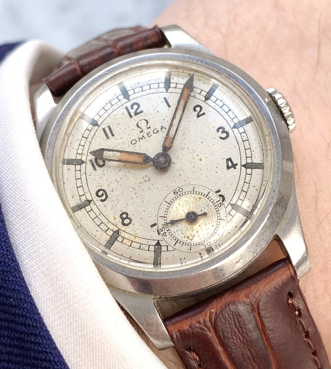 Vintage Military 30mm Sector Dial Omega Handwinding