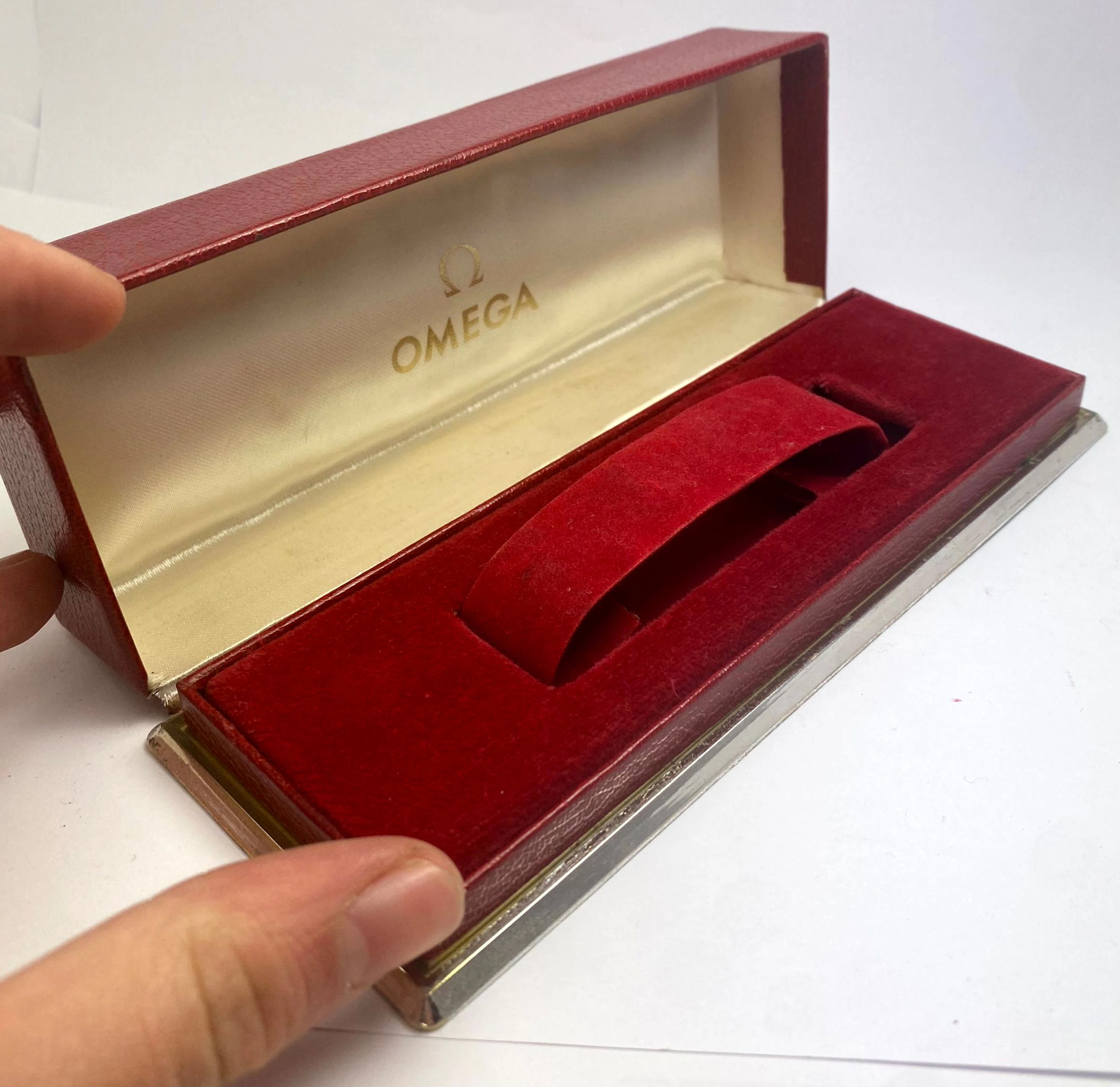 Vintage Omega Box Red