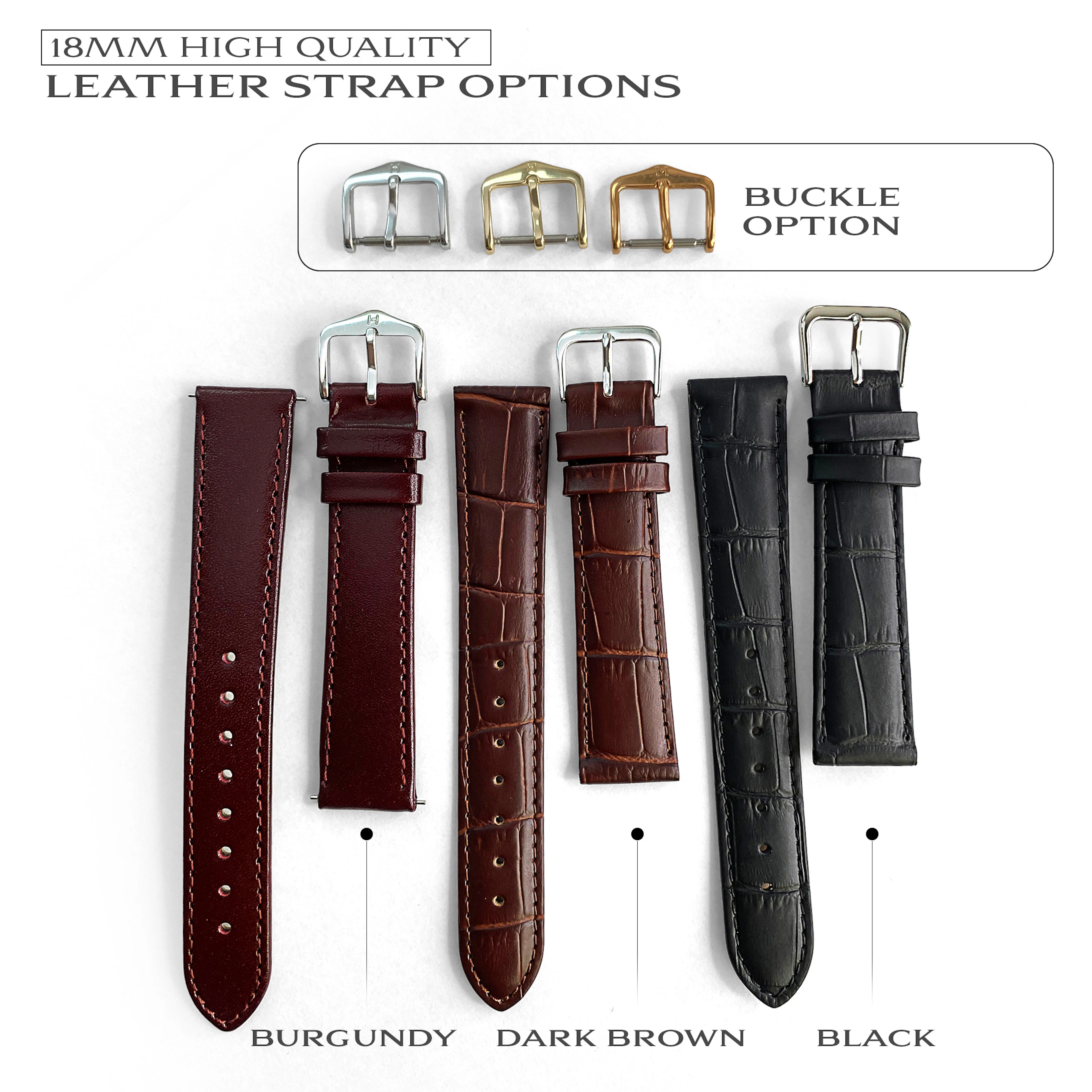 18mm Vintage Strap Change Options (free swap with watch order)