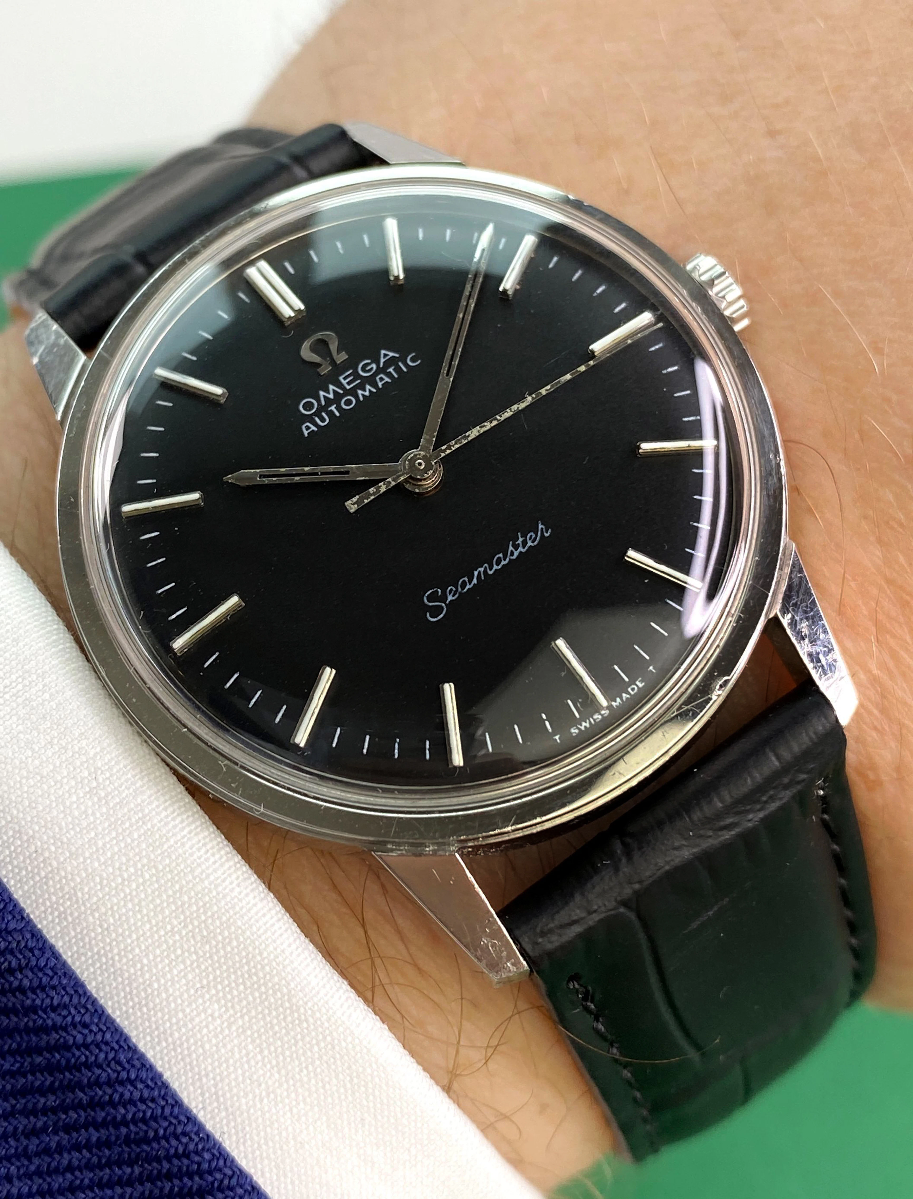 Omega Seamaster Vintage Automatic Automatik Black Restored Dial 165002
