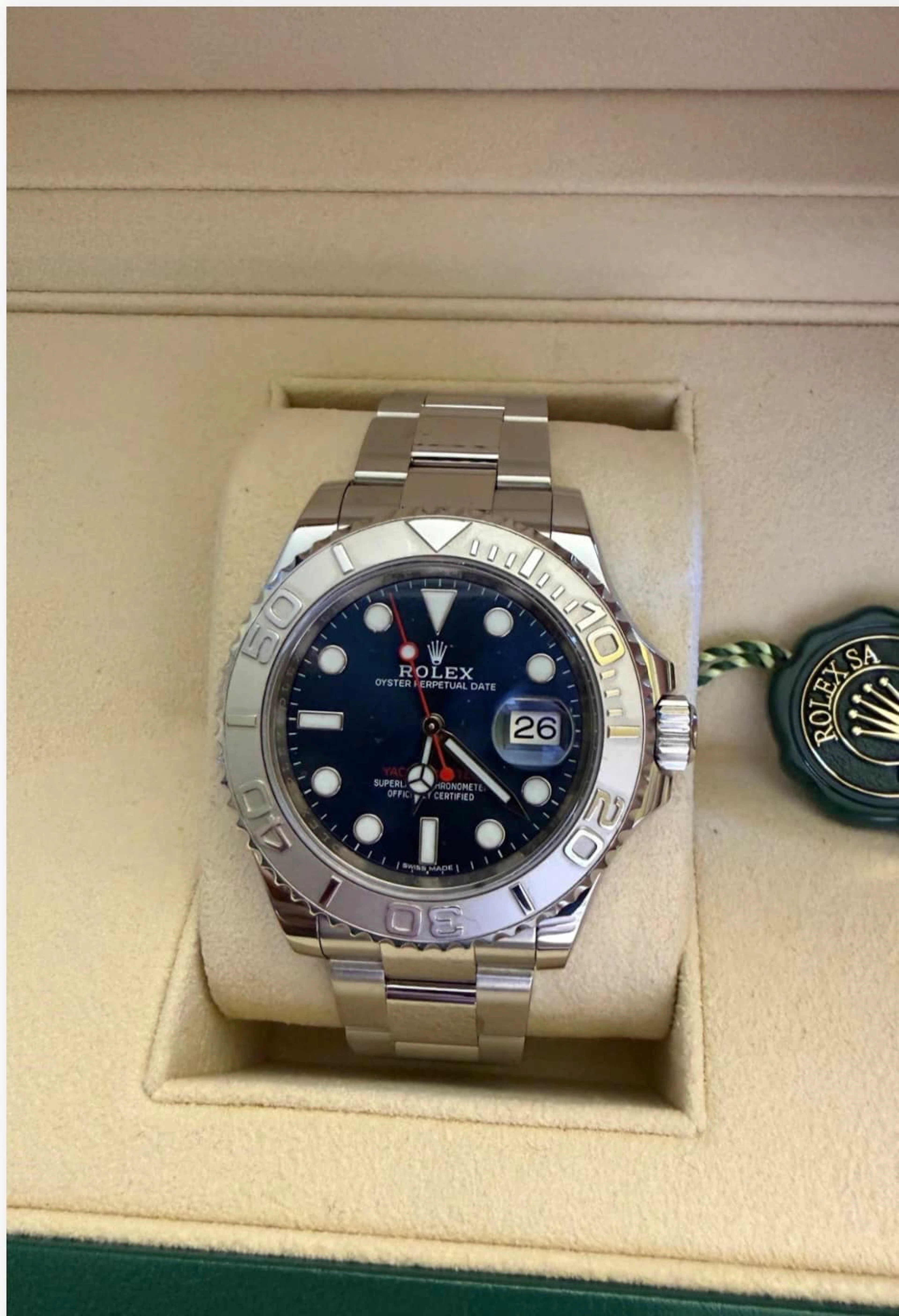 Rolex Yacht-Master 40 Blue Dial Blaues Ziffernblatt – Full Set – Box