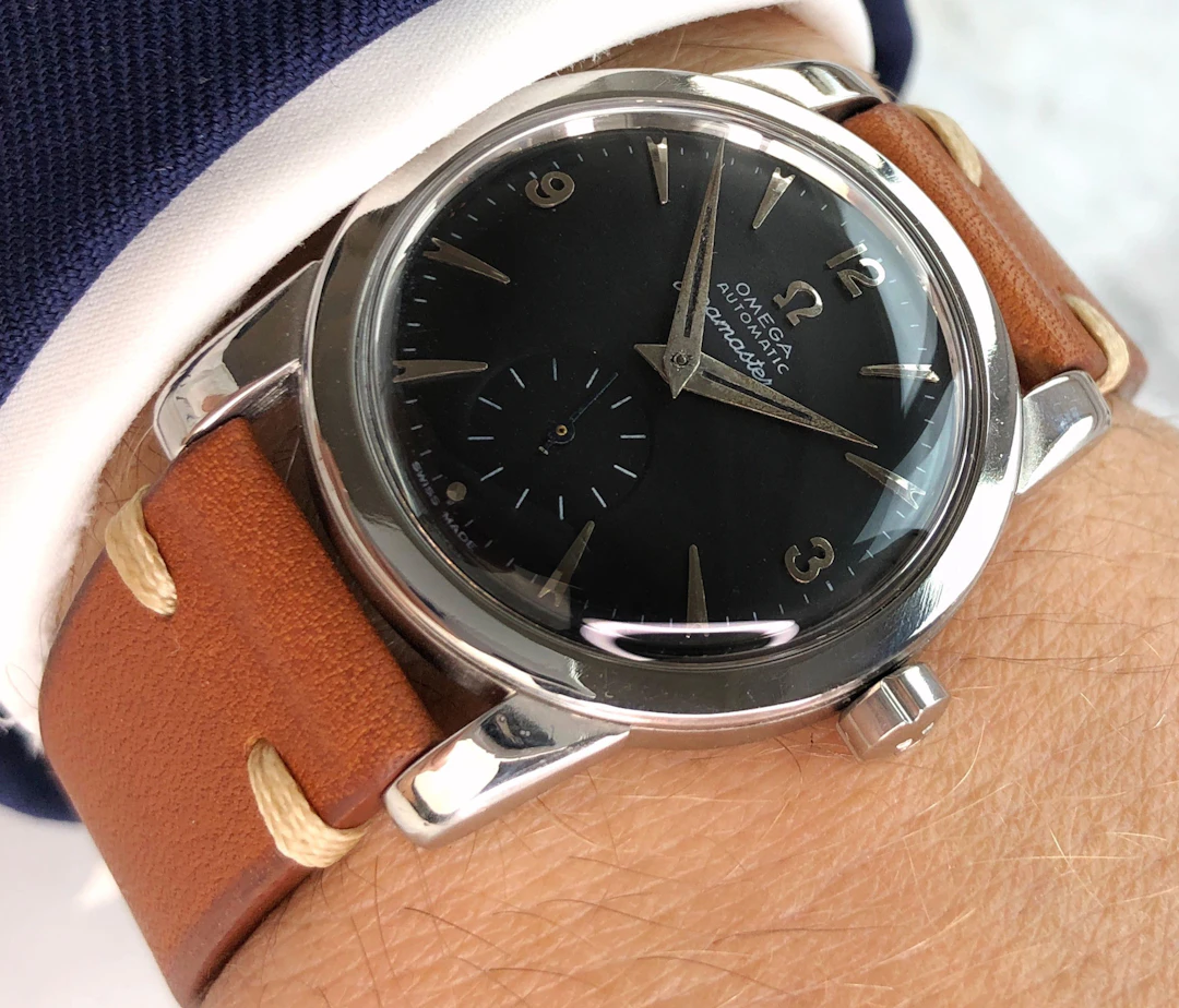 Serviced Omega Seamaster Vintage Automatic Automatik Black Restored