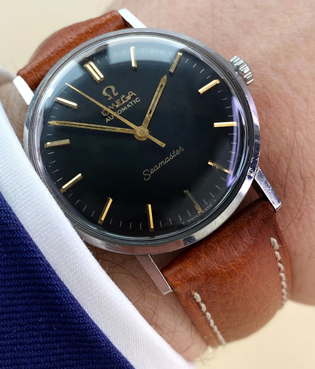 Omega Seamaster Pre De Ville Vintage Automatic Automatik Black Restored Dial
