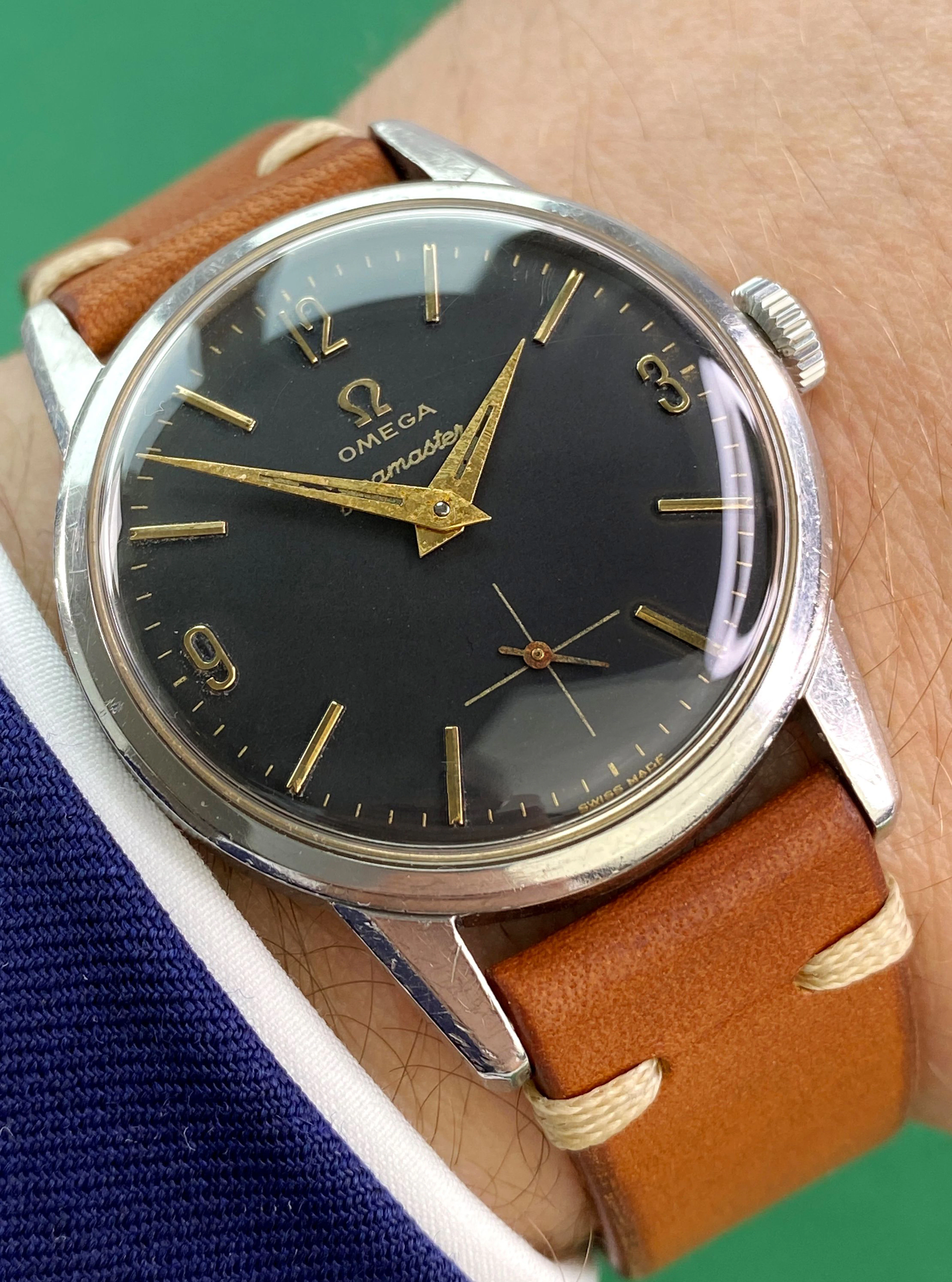 Serviced Omega Seamaster Vintage Black Restored Dial 14389
