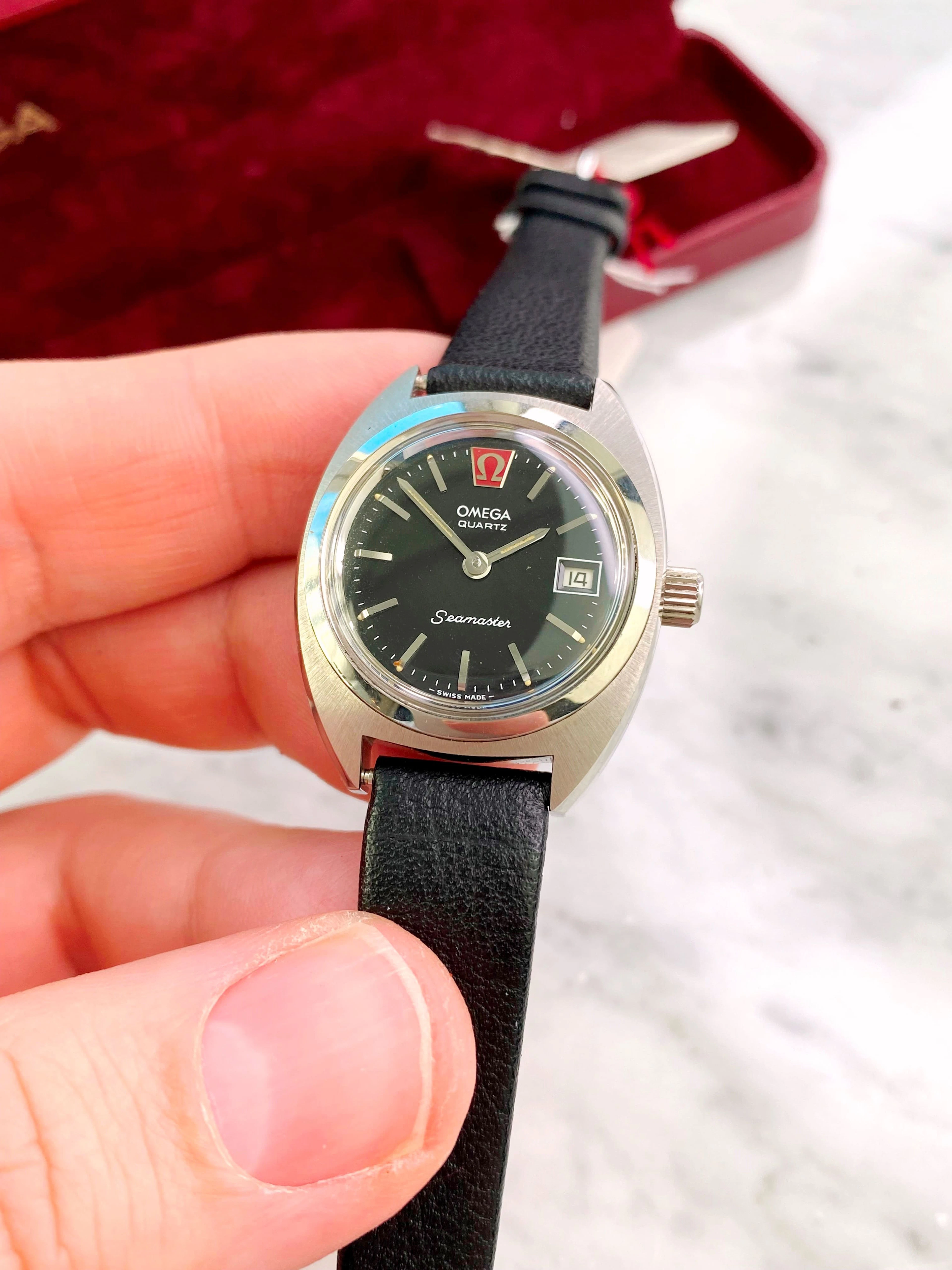 MINT Omega Seamaster Quarz Vintage Damen Lady 5960004