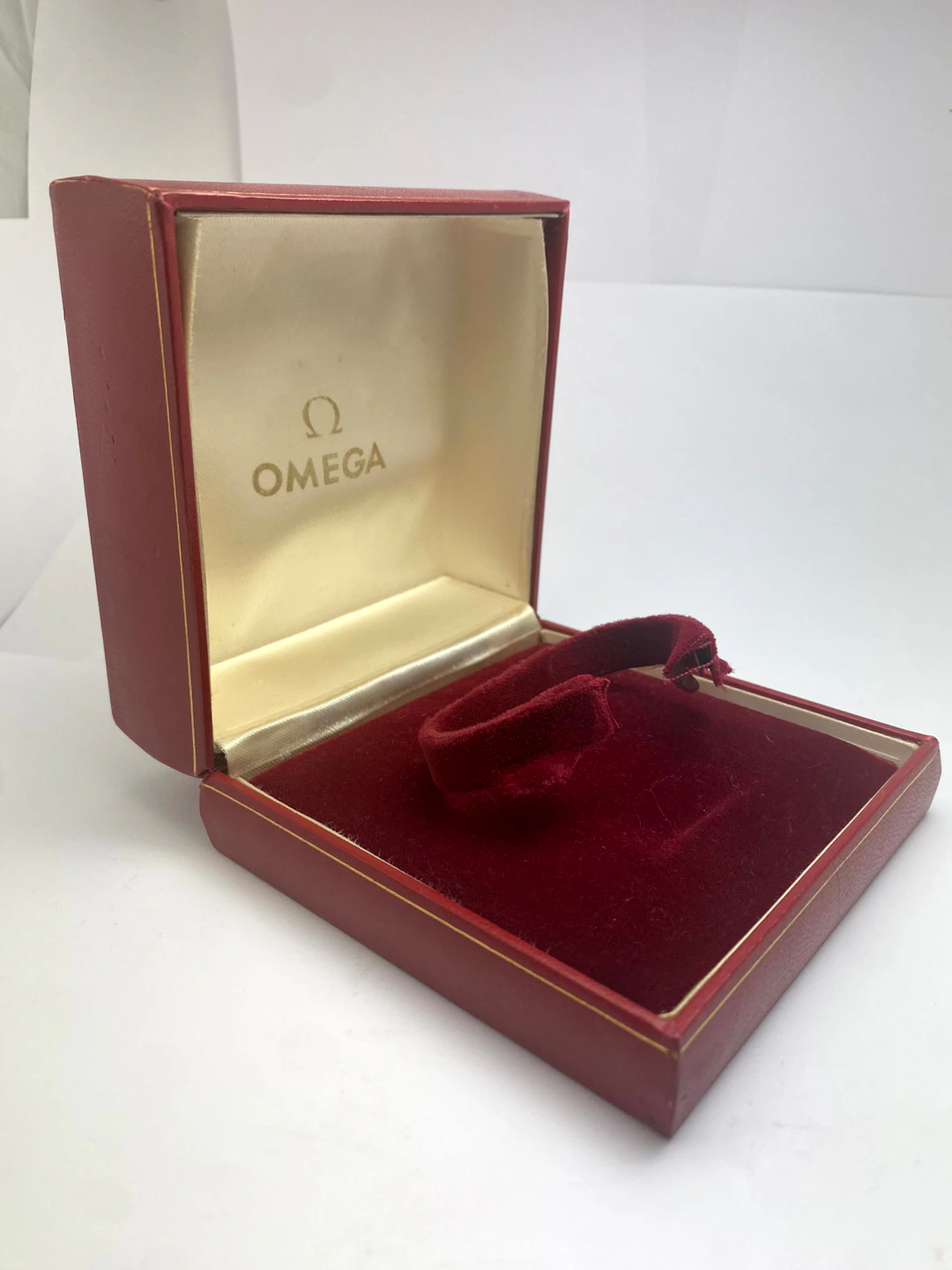 Vintage Omega Box Red