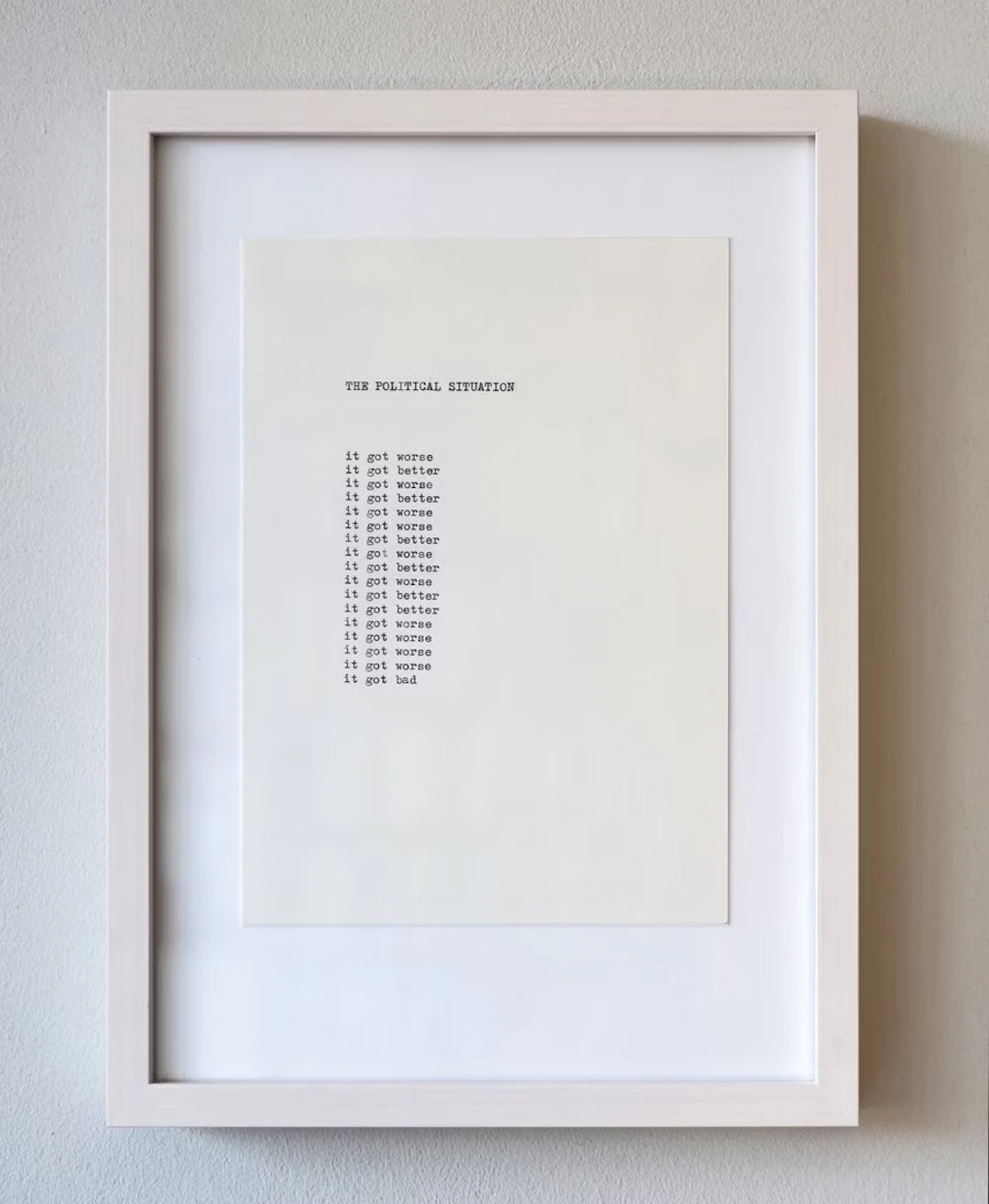 Bettina Hutschek "The political situation" - Zweigstelle Berlin