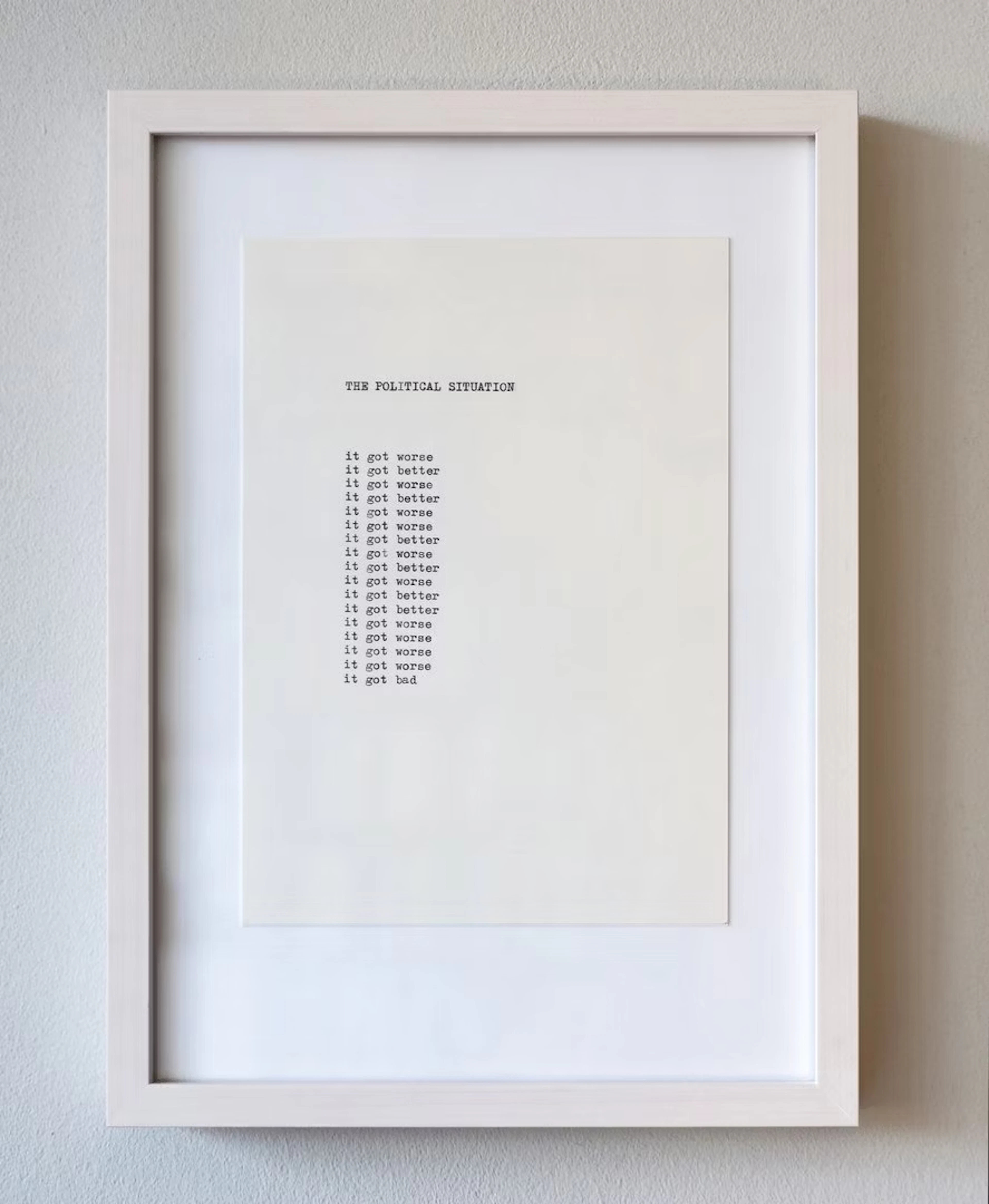Bettina Hutschek "The political situation" - Zweigstelle Berlin