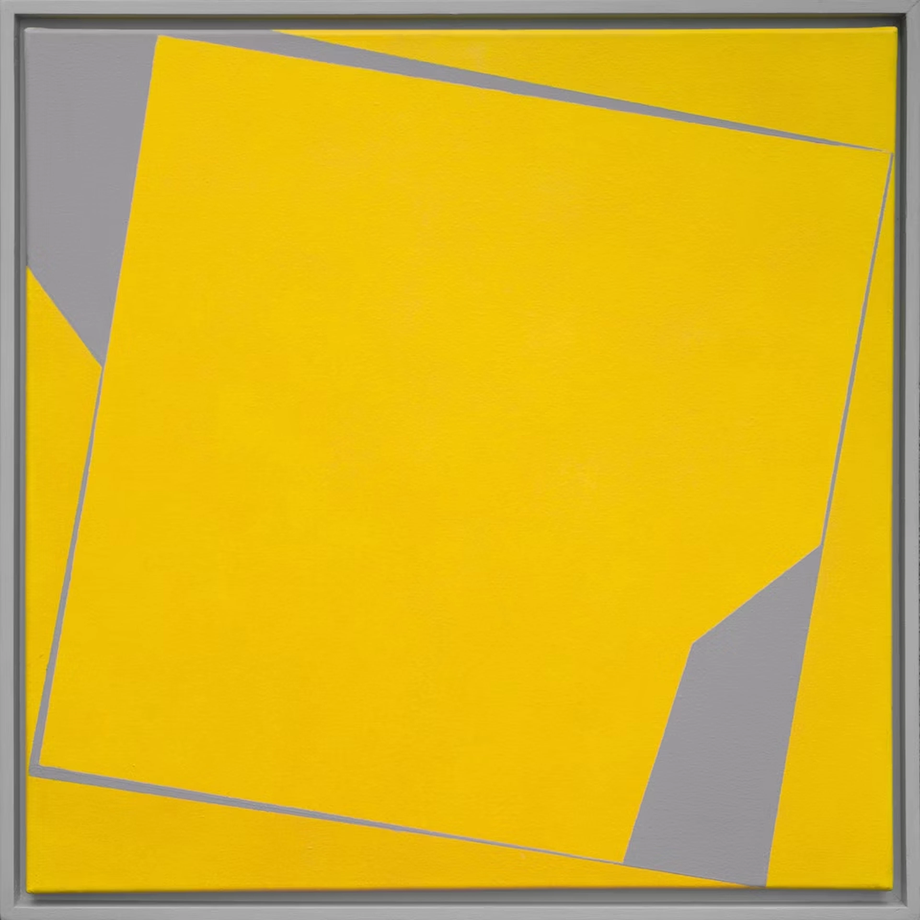 Inge Jakobsen "Kippendes Quadrat (Gelb) 02" - Zweigstelle Berlin