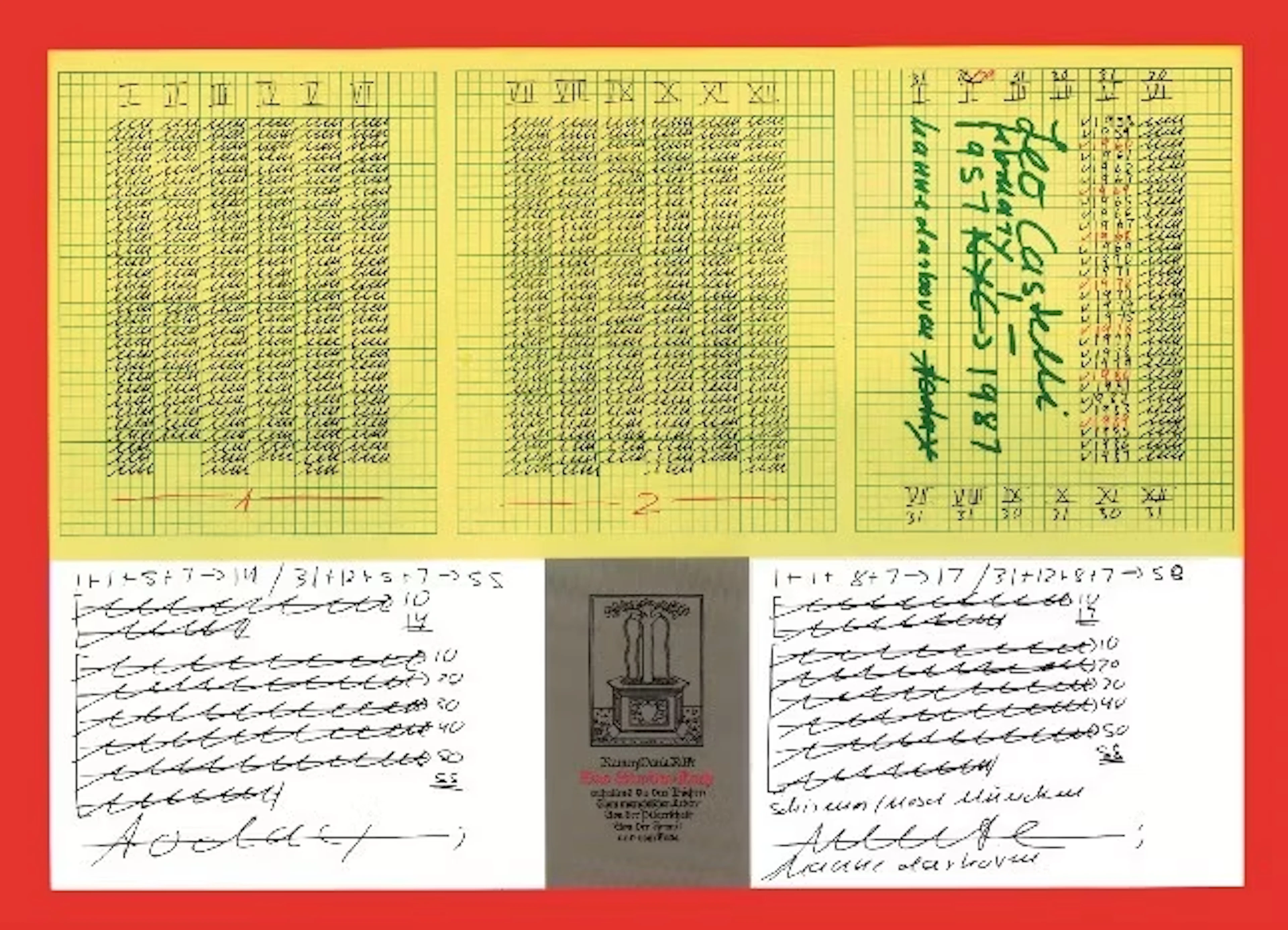 Hanne Darboven "R. M. Rilke - Das Stundenbuch" - Zweigstelle Berlin