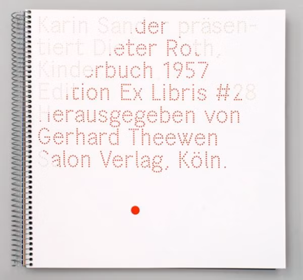 Karin Sander präsentiert Dieter Roth „Kinderbuch“, 1957 - Zweigstelle Berlin